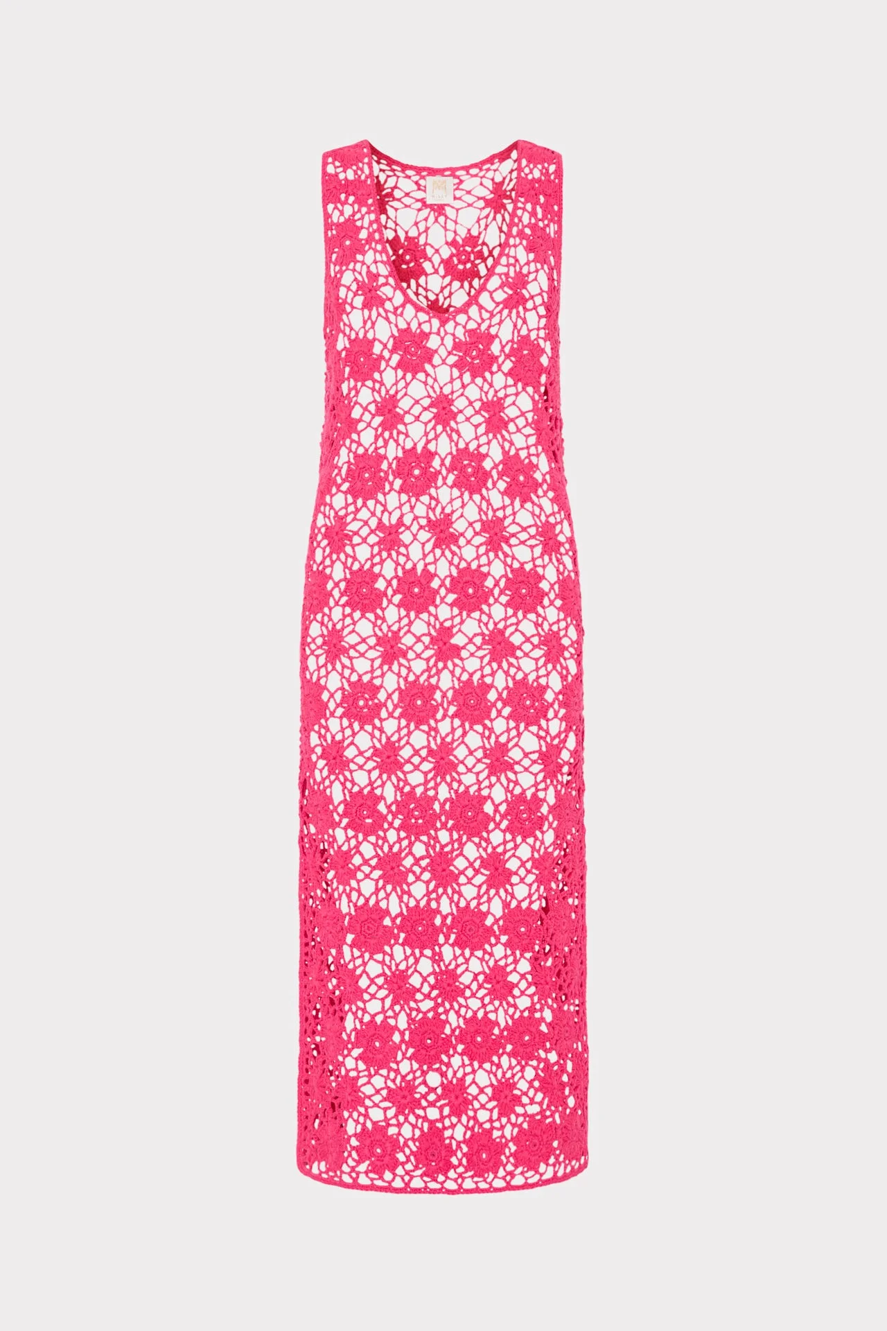 Crochet Midi Cover-Up Dress - 1