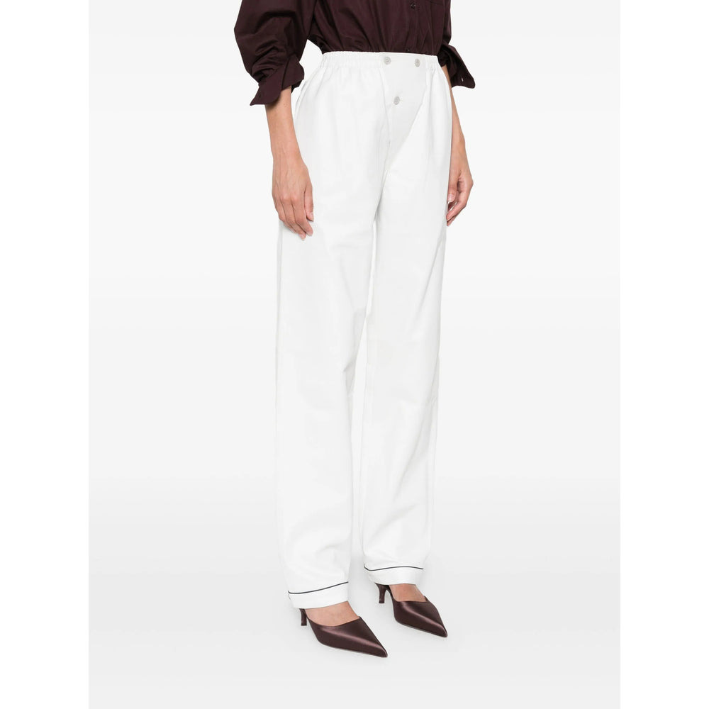 Prada White Trousers - Straight Trousers Women - 3