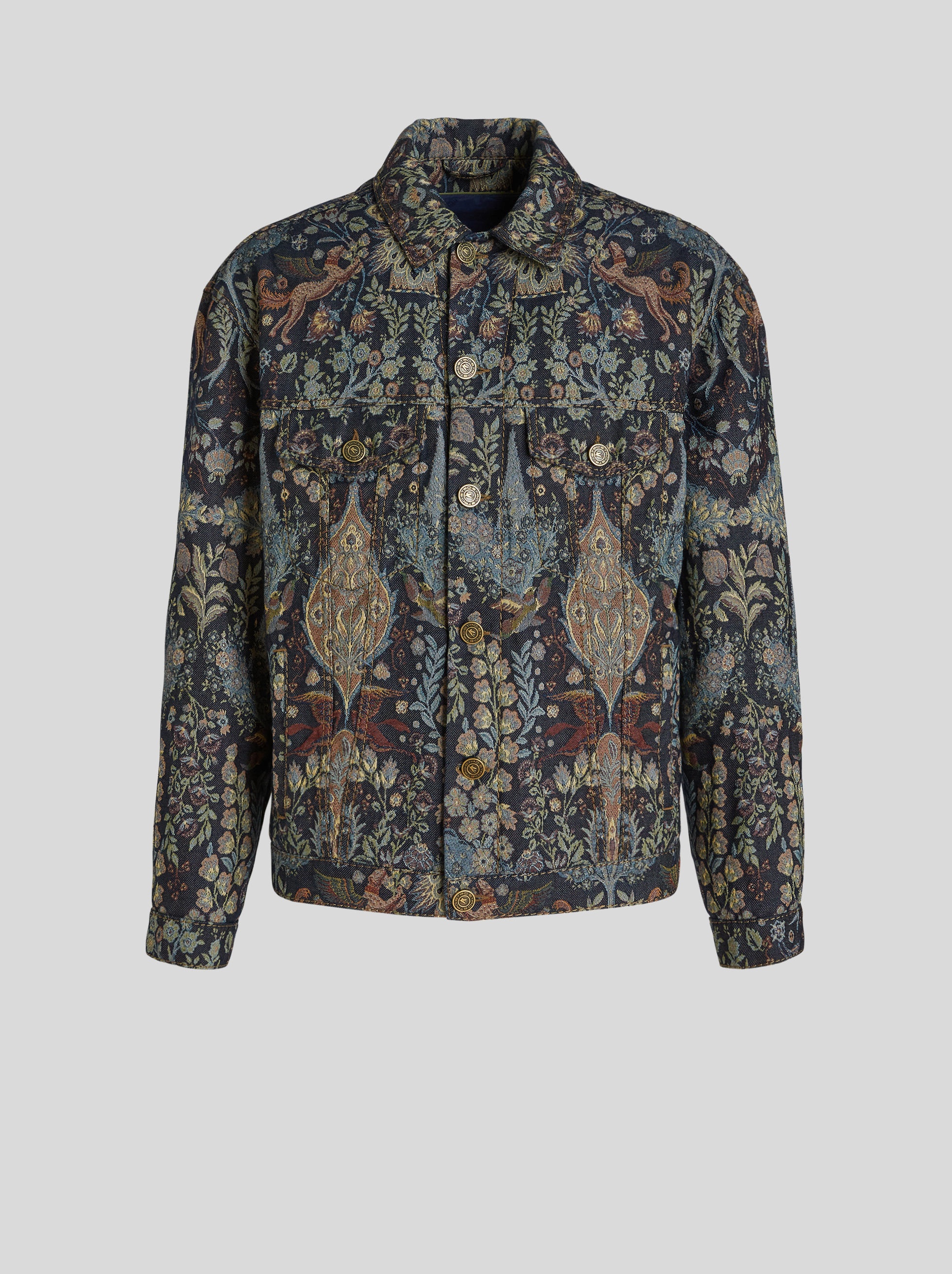 JACQUARD DENIM JACKET - 1