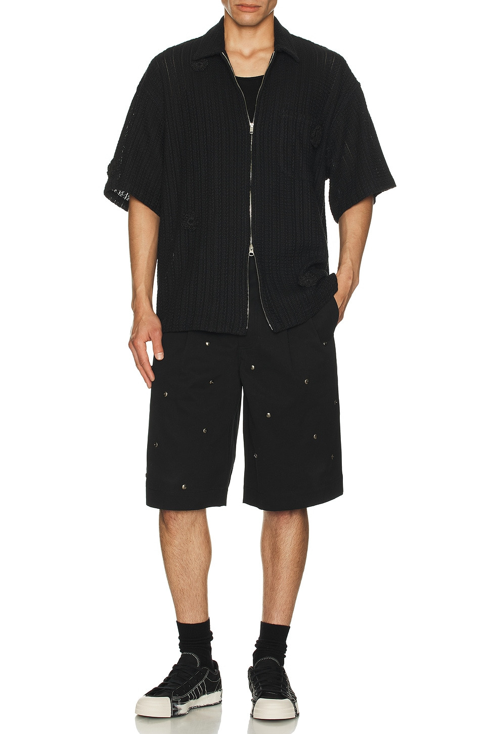 Daisy Zip Up Gym Shirt - 4