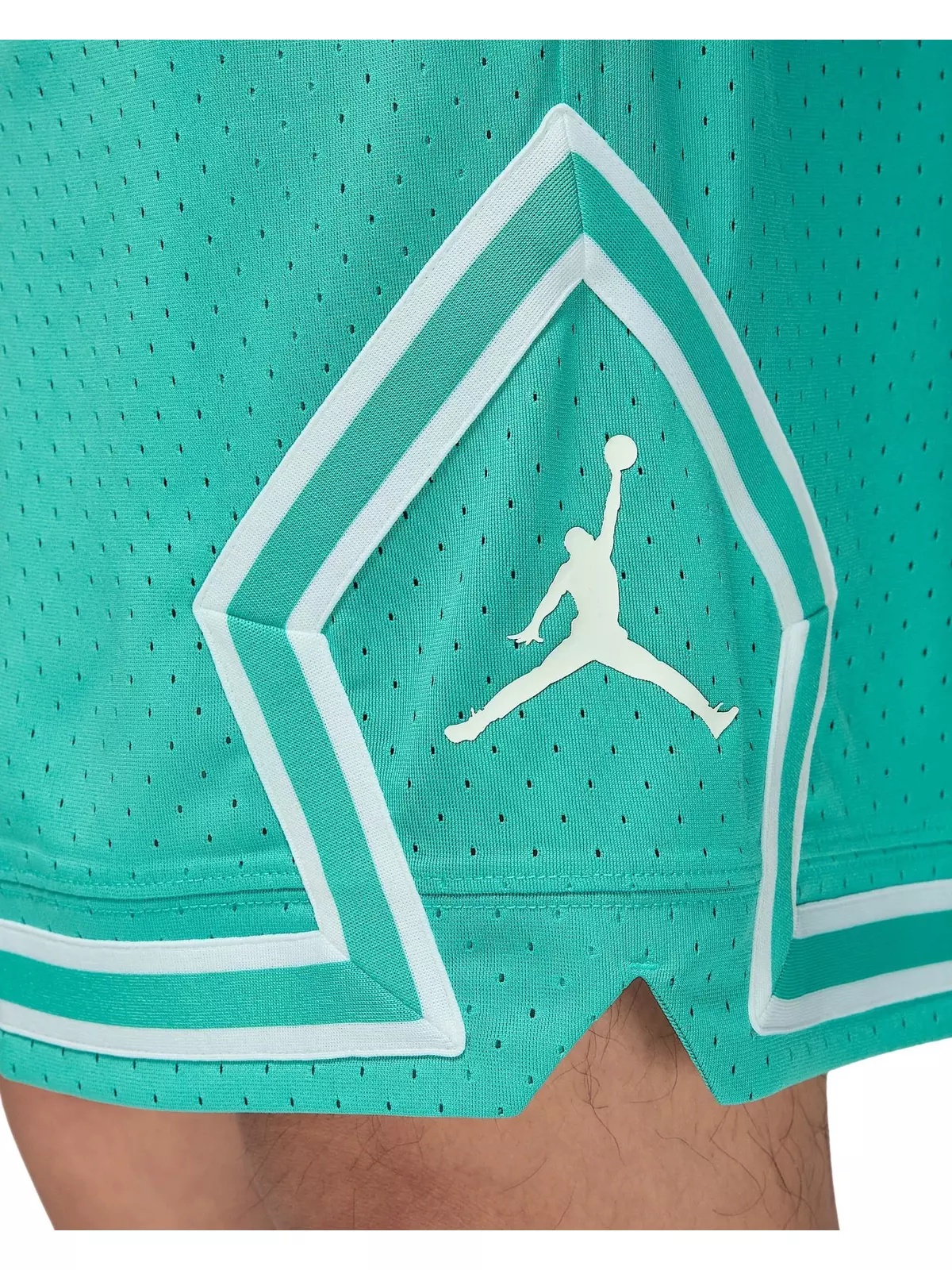 Men's Sport Dri-FIT Mesh Diamond Shorts -Teal - 4