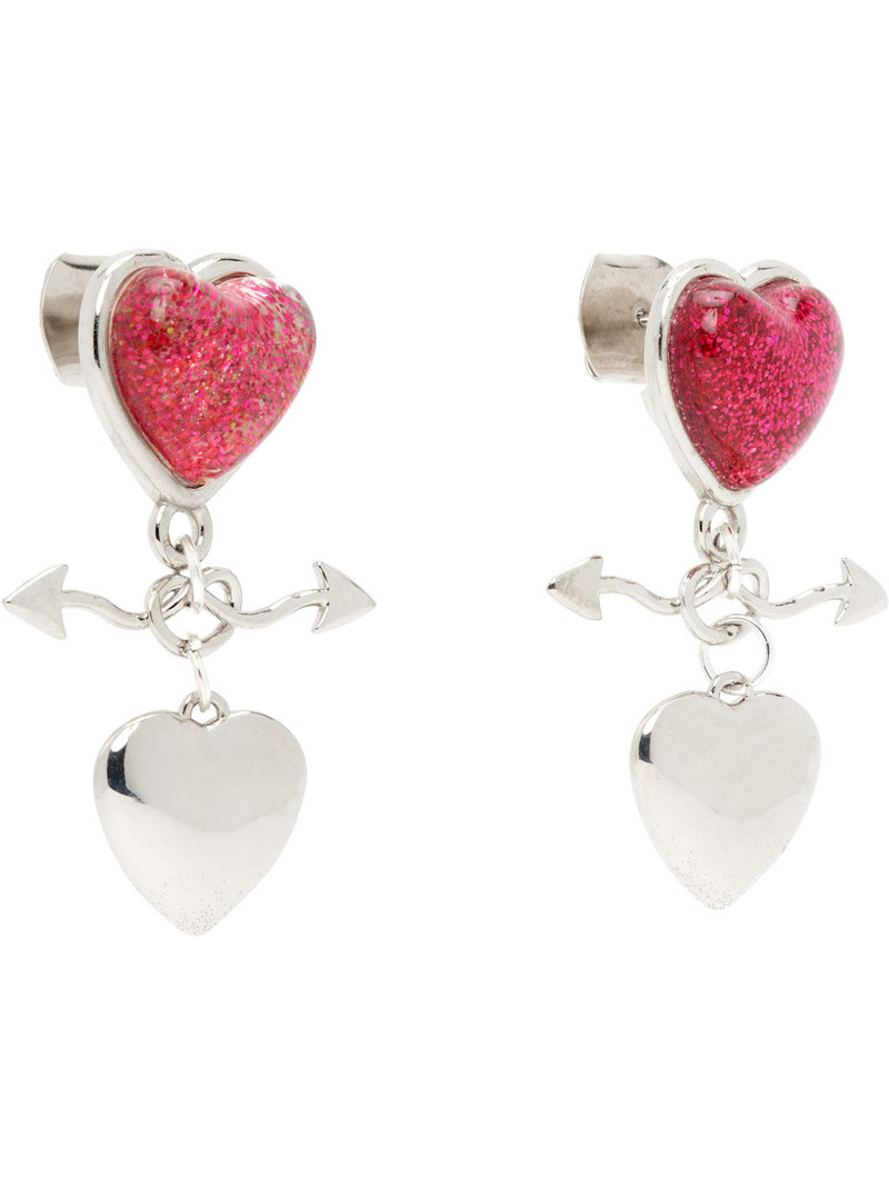 Chopova Lowena Entwined Heart Drop Earrings outlook