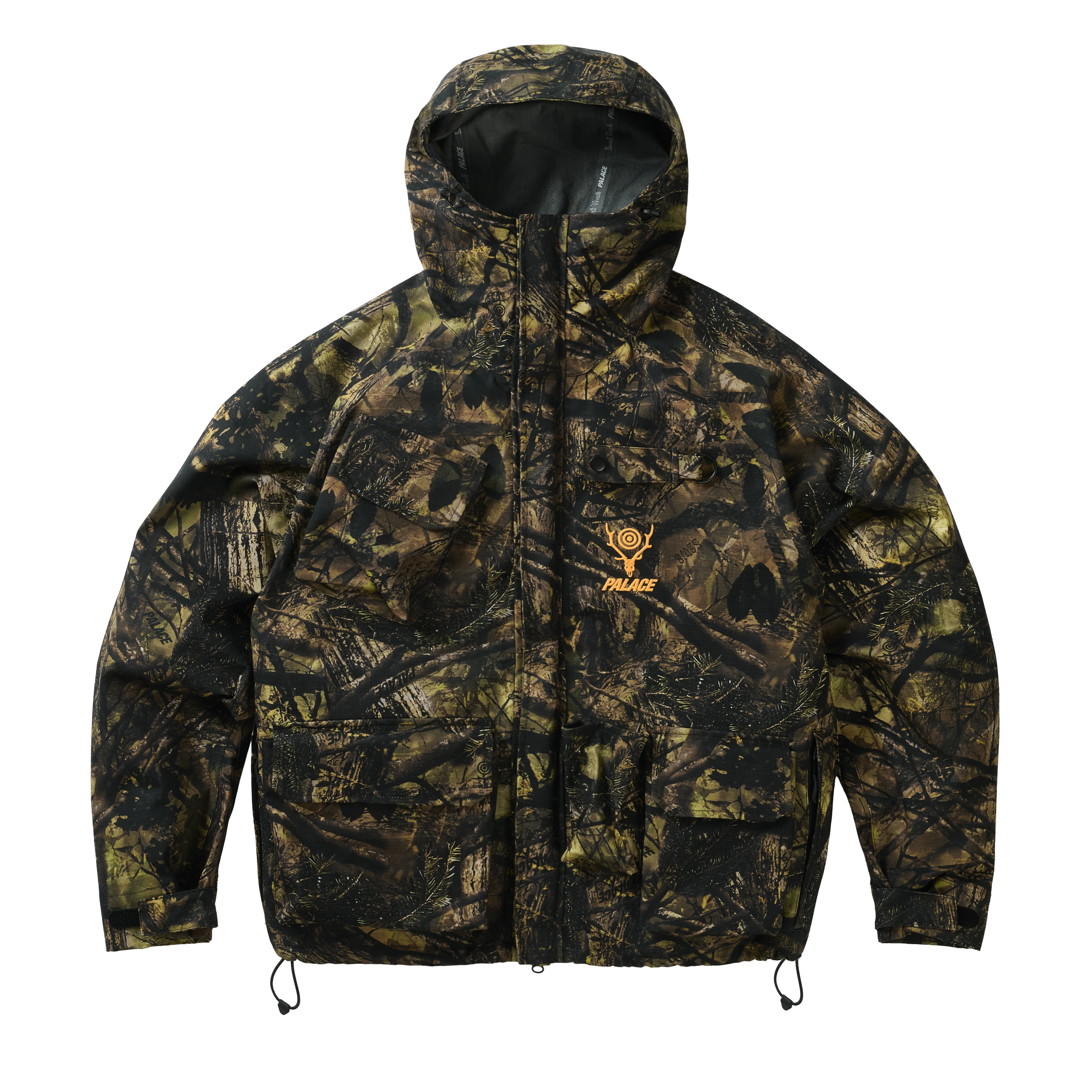 PALACE SOUTH2 WEST8 RIVER TREK JACKET OLIVE CAMO - 1