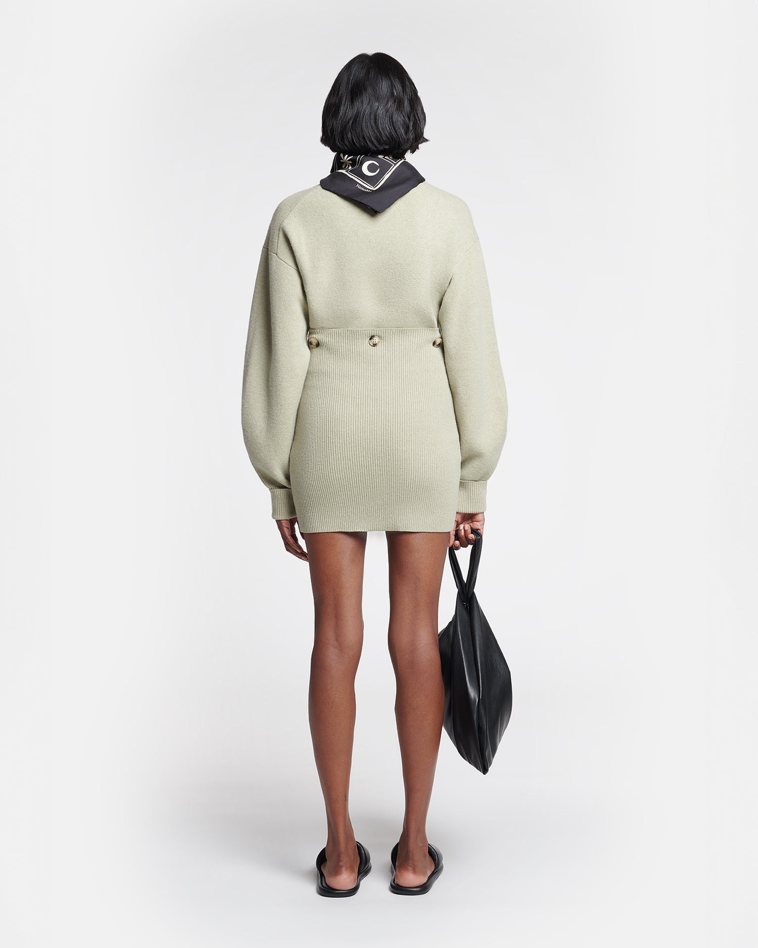 Compact Merino Wool Mini Dress - 5