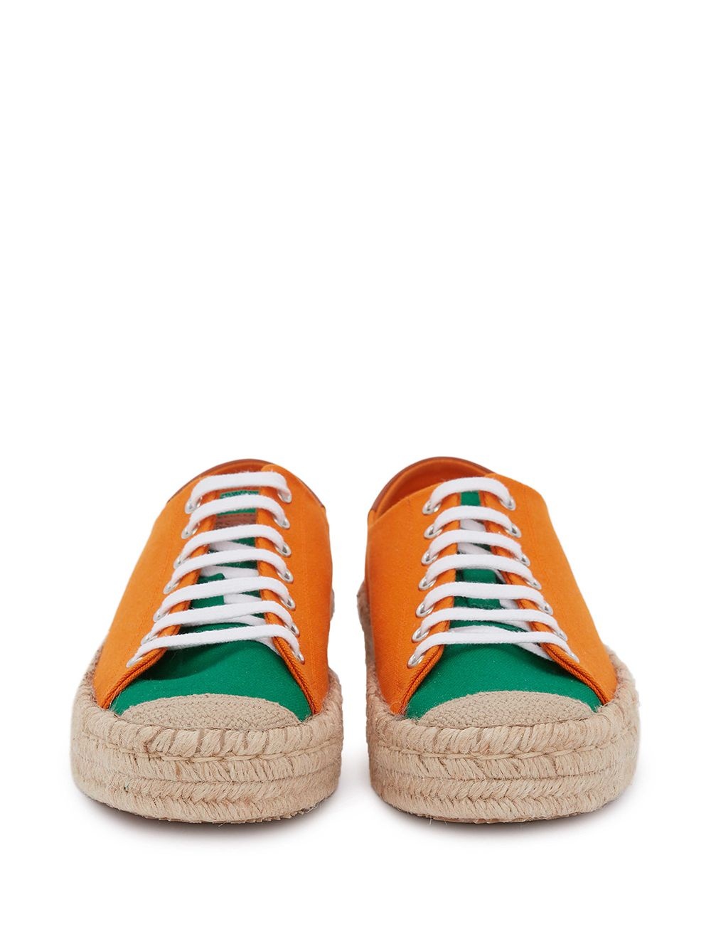 panelled lace-up espadrilles - 3