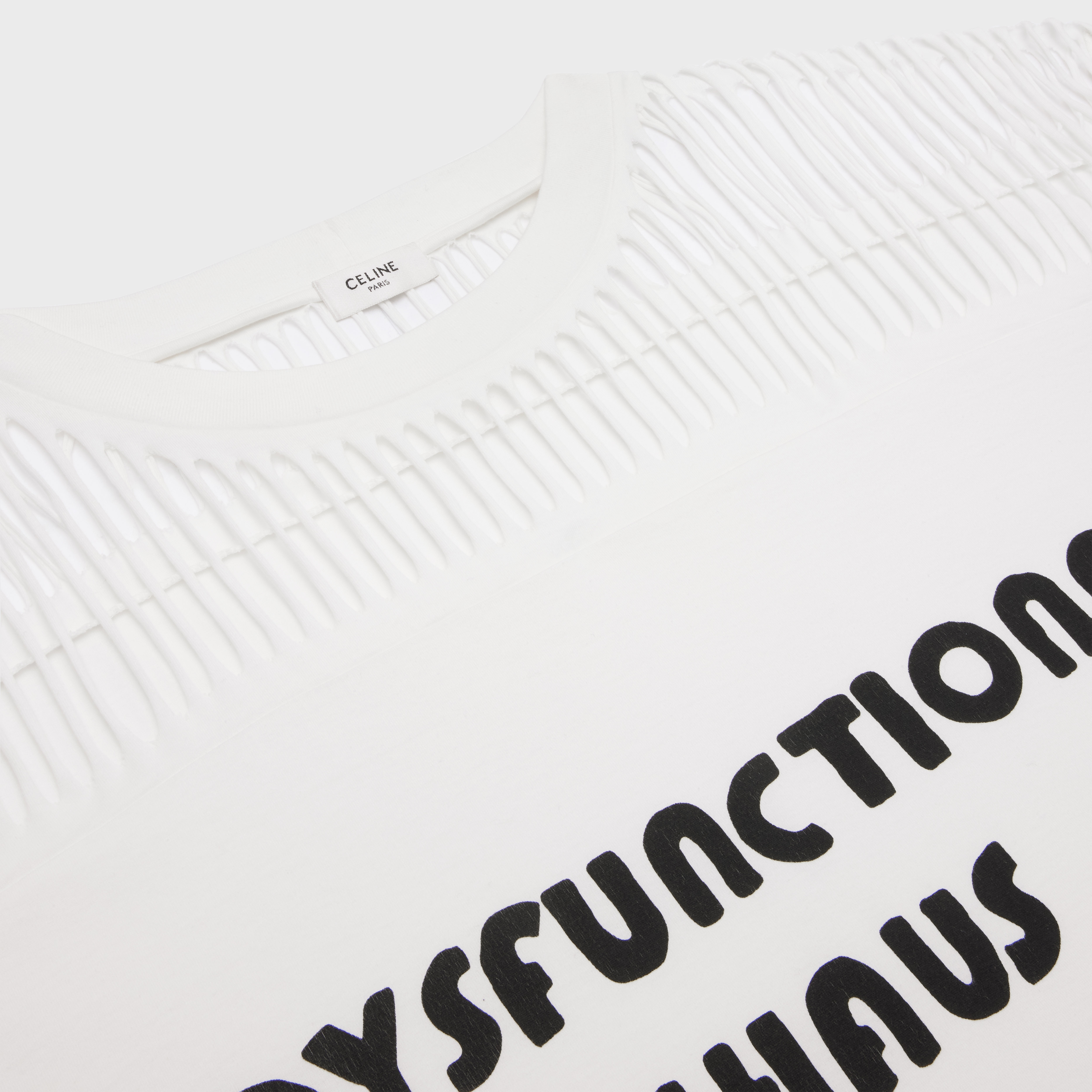 Dysfunctional bauhaus cutout t-shirt in cotton jersey - 3