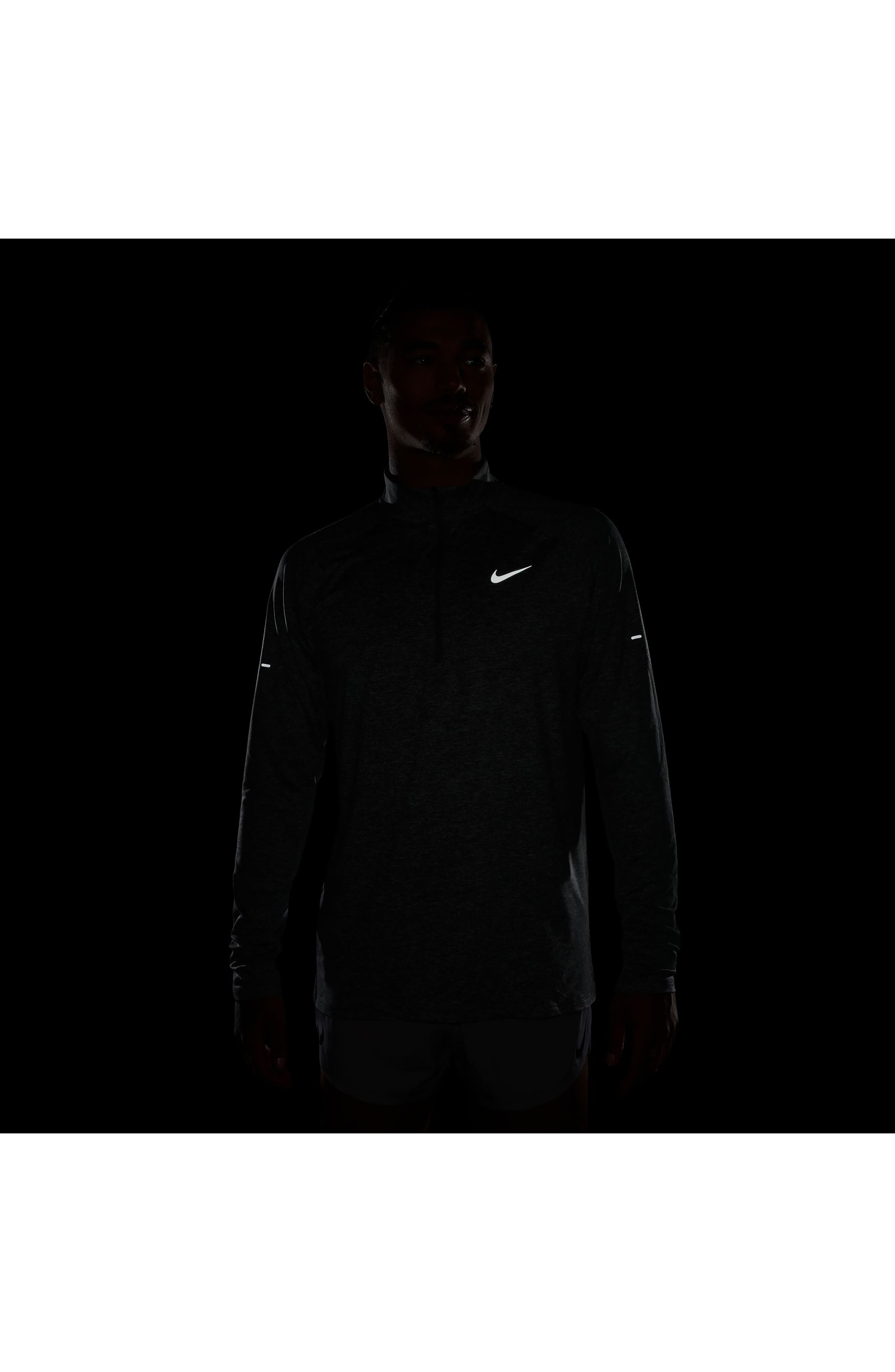 Nike Dri-FIT Stride Half Zip Running Top in 084 Smkgry/refsil at Nordstrom - 6