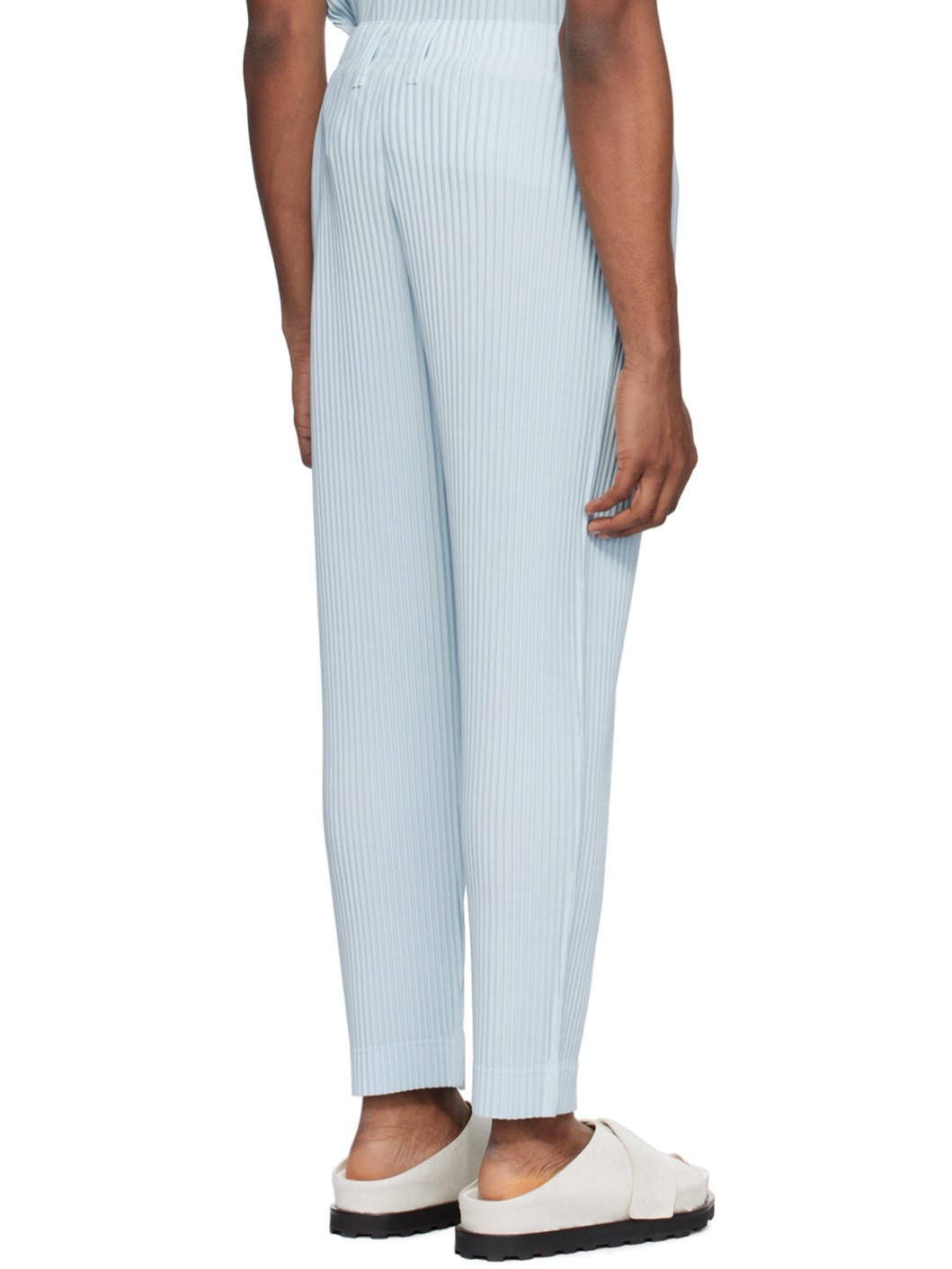 Blue Color Pleats Trousers - 3