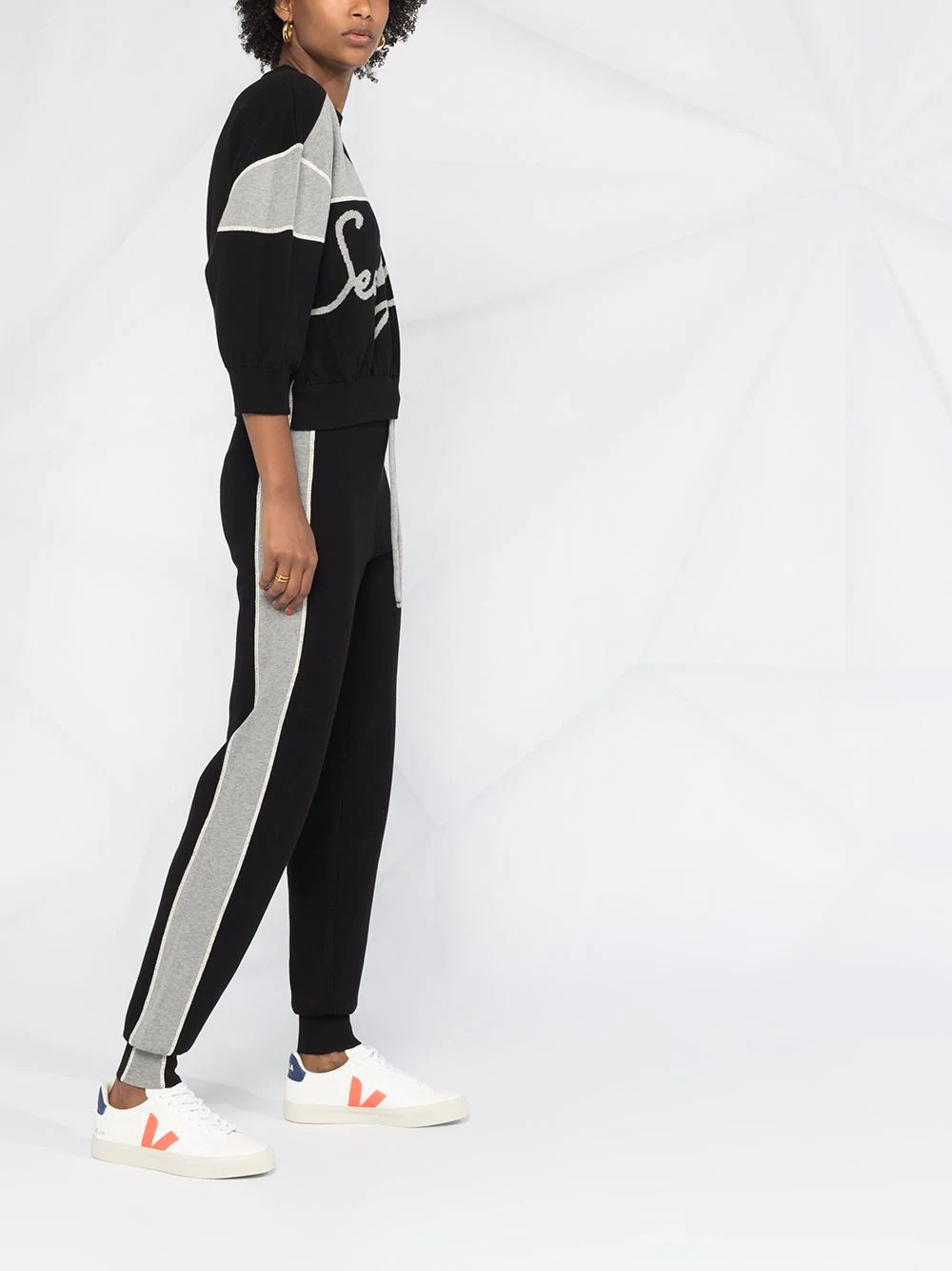 side-stripe track pants - 4