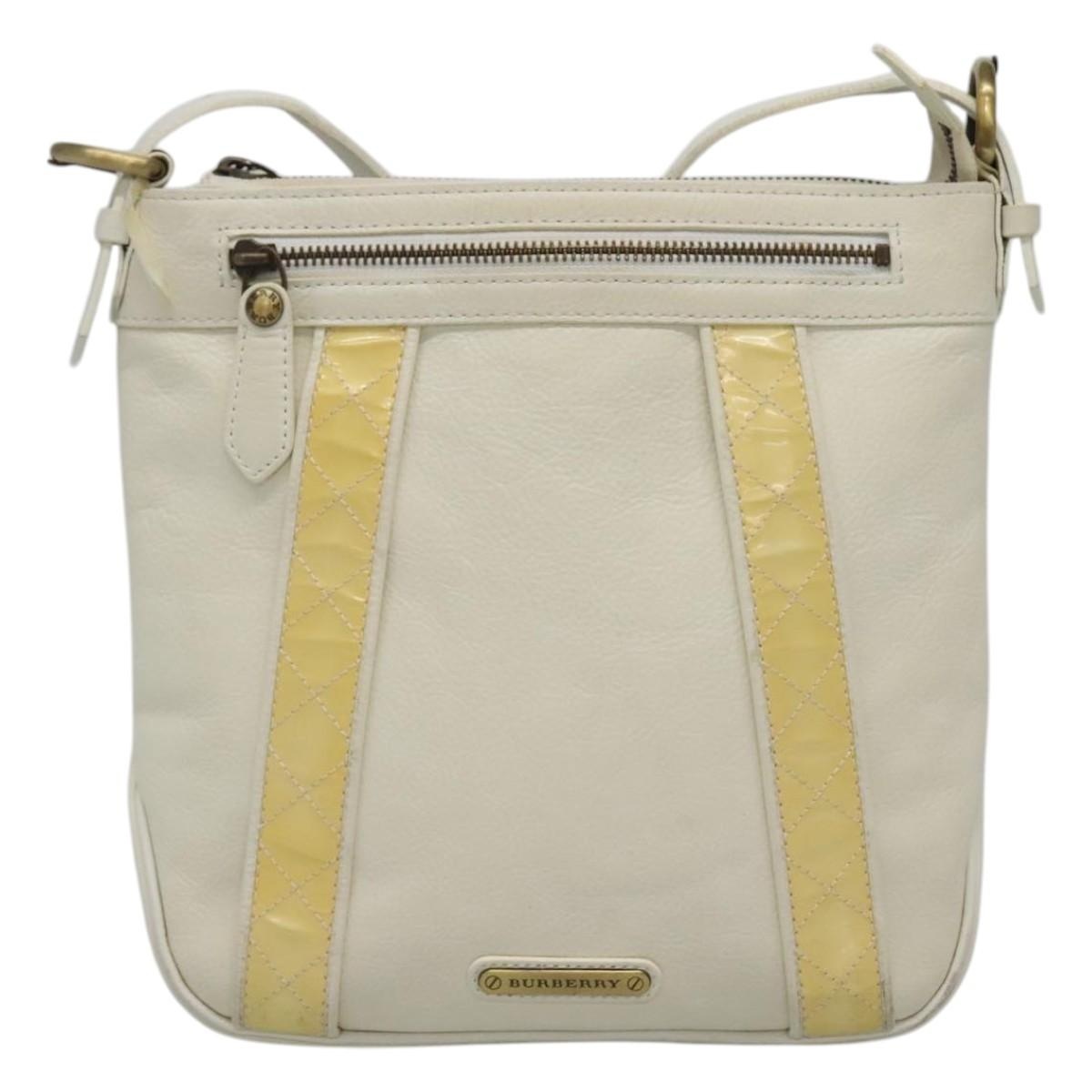 Burberry Shoulder Bag Leather White - 2