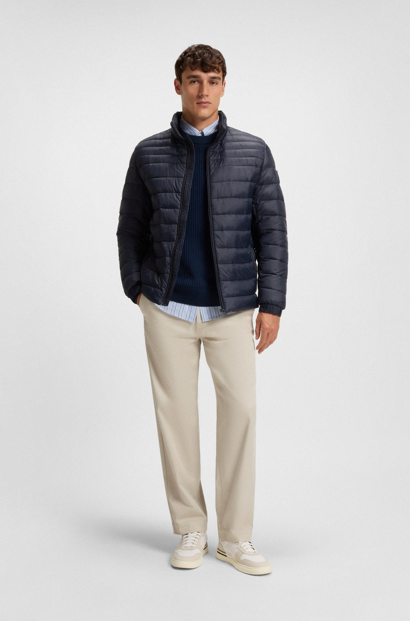 BOSS WATER-REPELLENT QUILTED FIELD JACKET WITH PACKABLE HOOD outlook