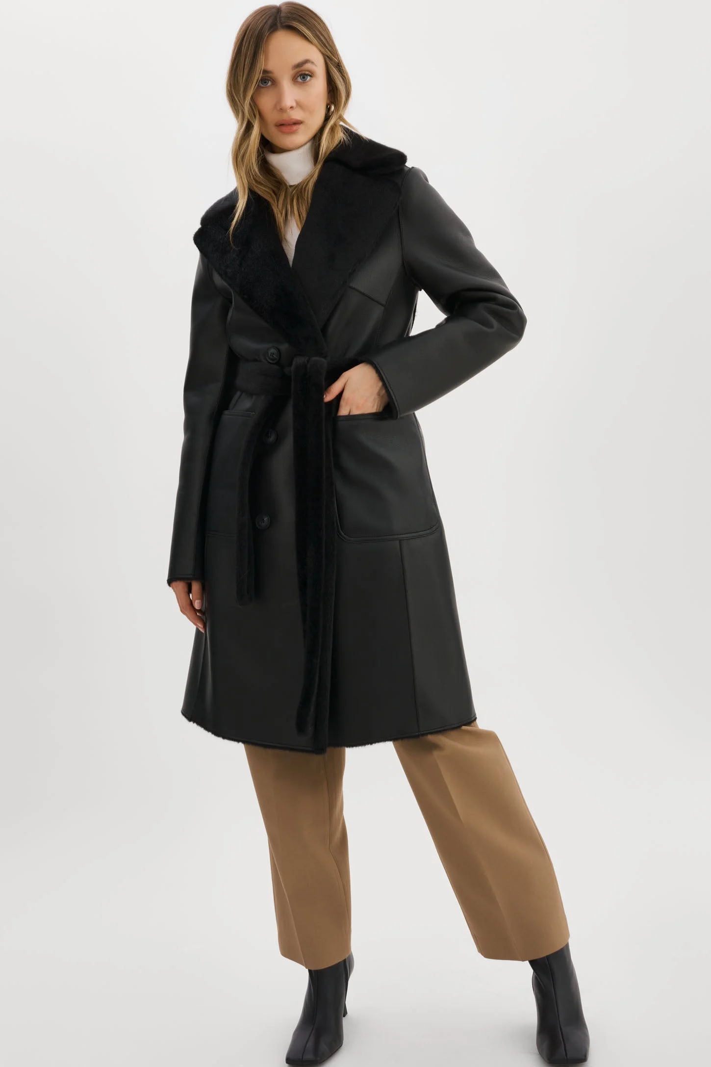 ABIGAIL | Reversible Faux Shearling Coat - 1