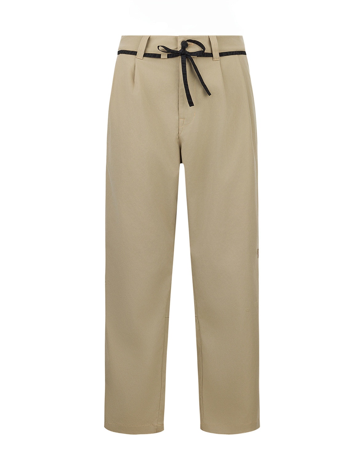 Logo Embroidery Relax Fit Chino Pants - 10