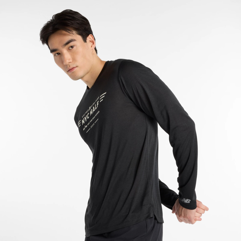 Men's United Airlines NYC Half Athletics Long Sleeve Shirt 1