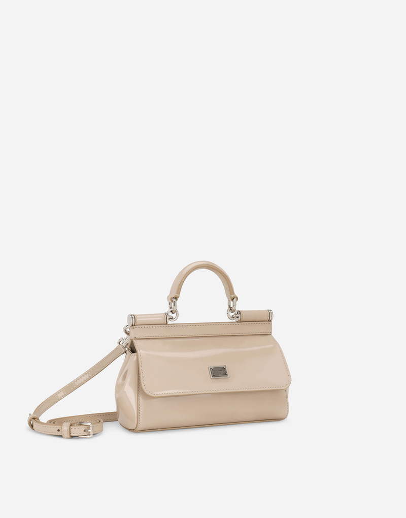 Small Sicily bag in polished calfskin 3