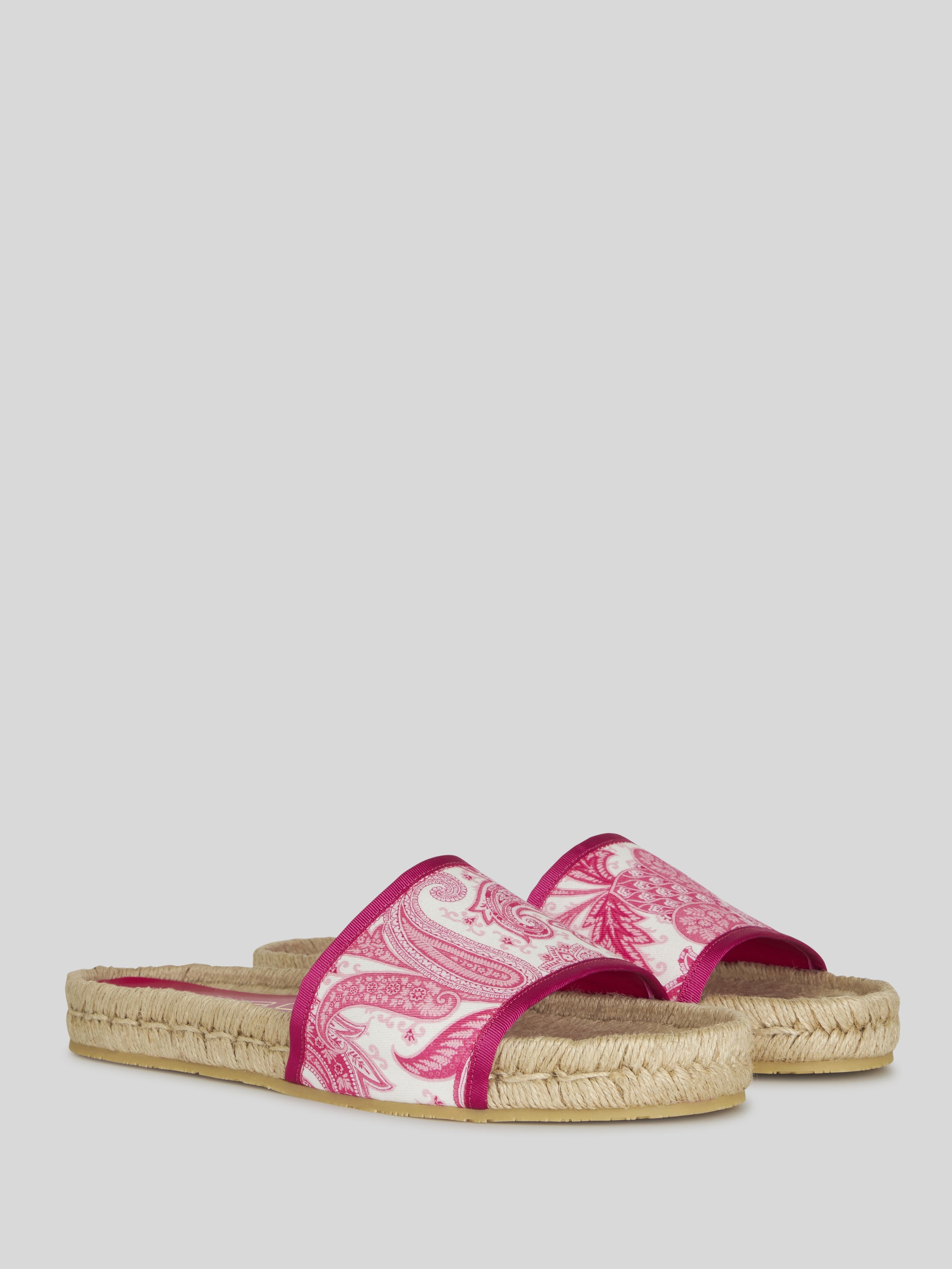 LIQUID PAISLEY FLAT BEACH SANDALS - 3