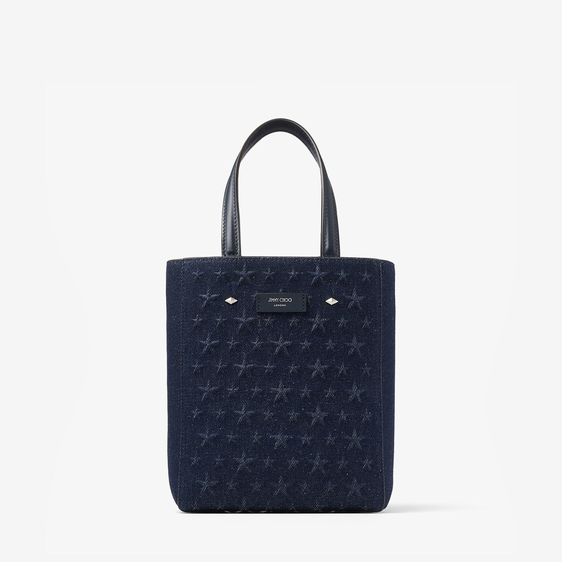 Lenny North-South S-M
Dark Denim Embossed Tote Bag - 1