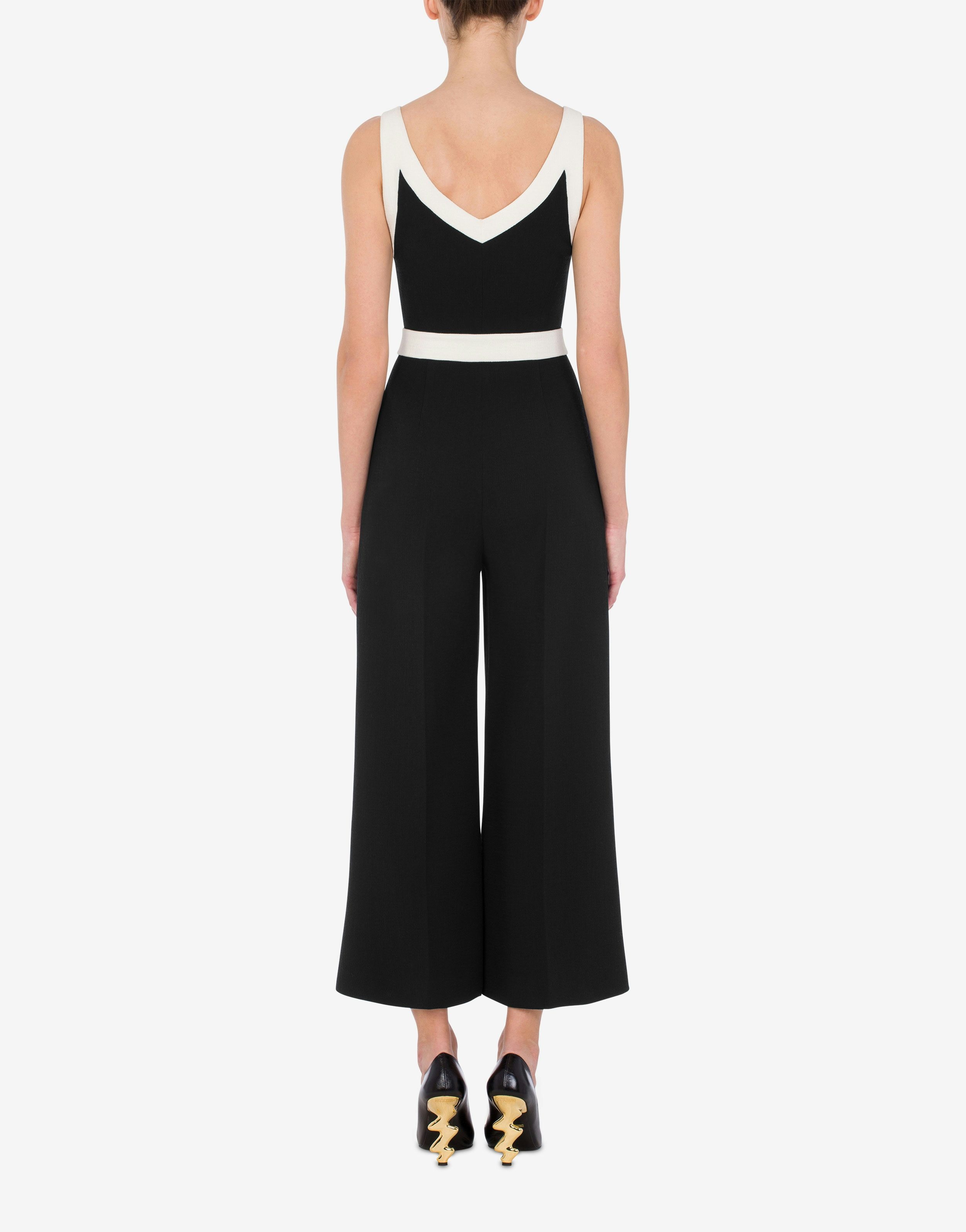 MORPHED BUTTONS STRETCH CRÊPE JUMPSUIT - 3