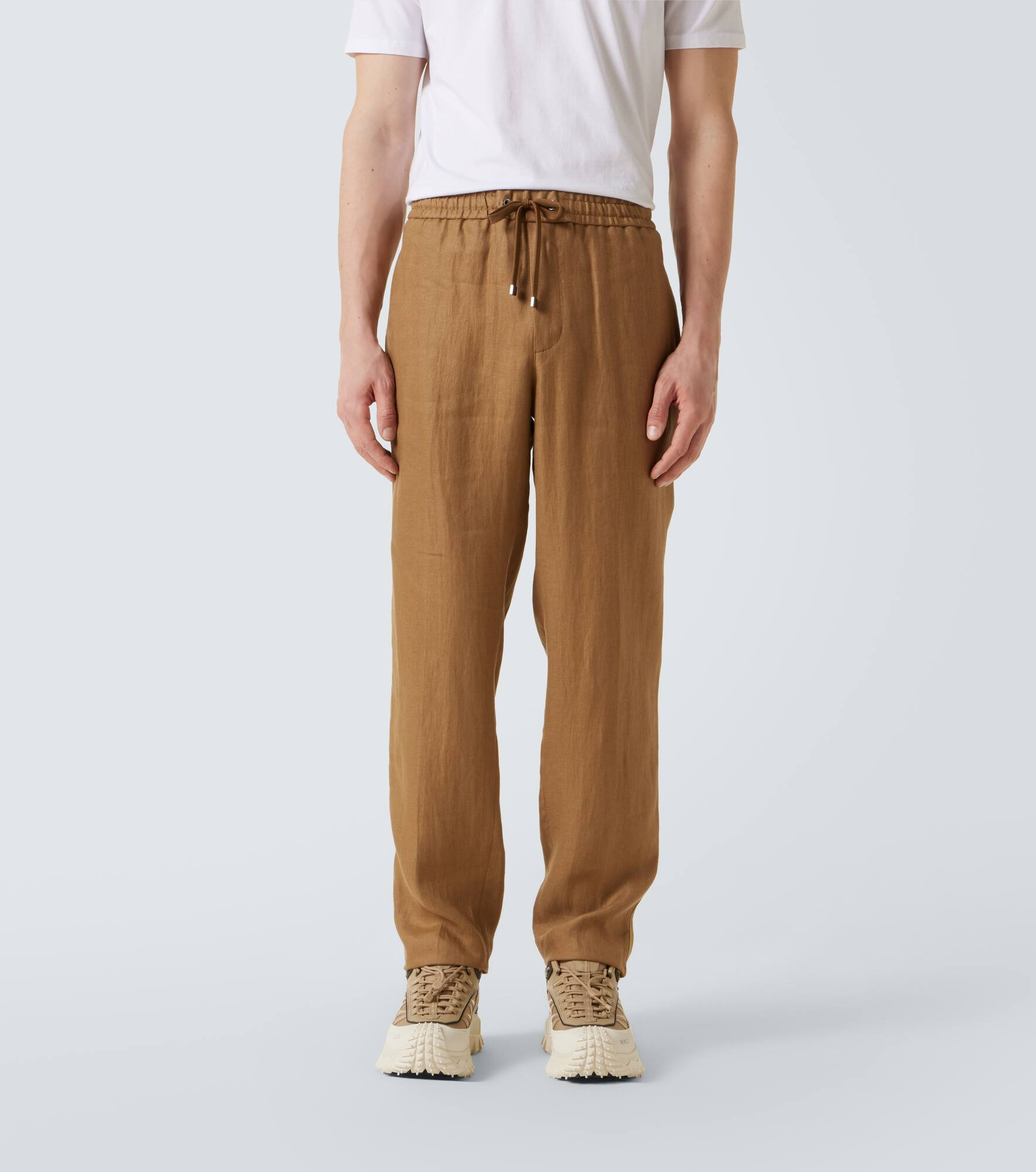 Linen straight pants - 3