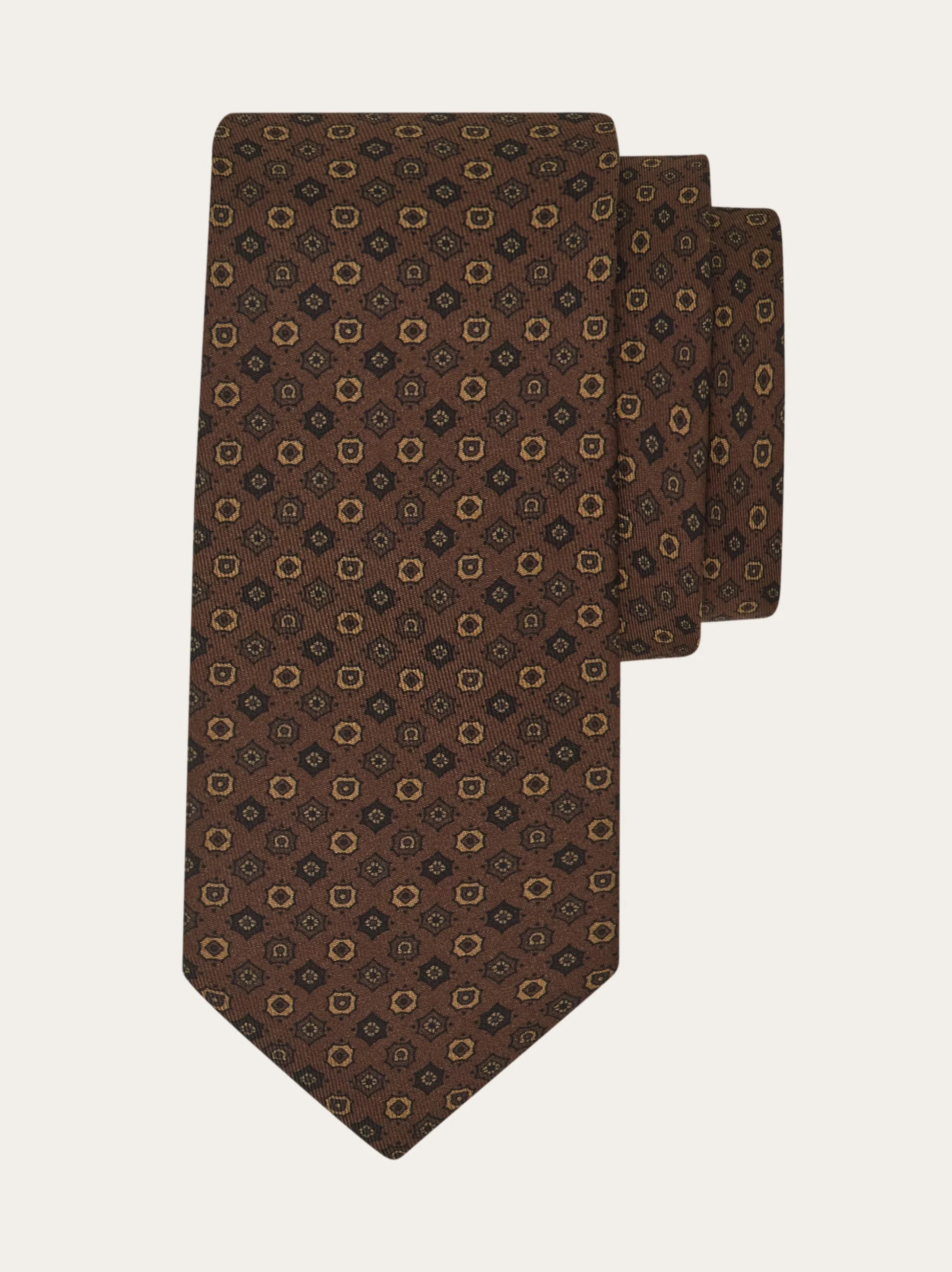 Micro pattern silk tie - 1