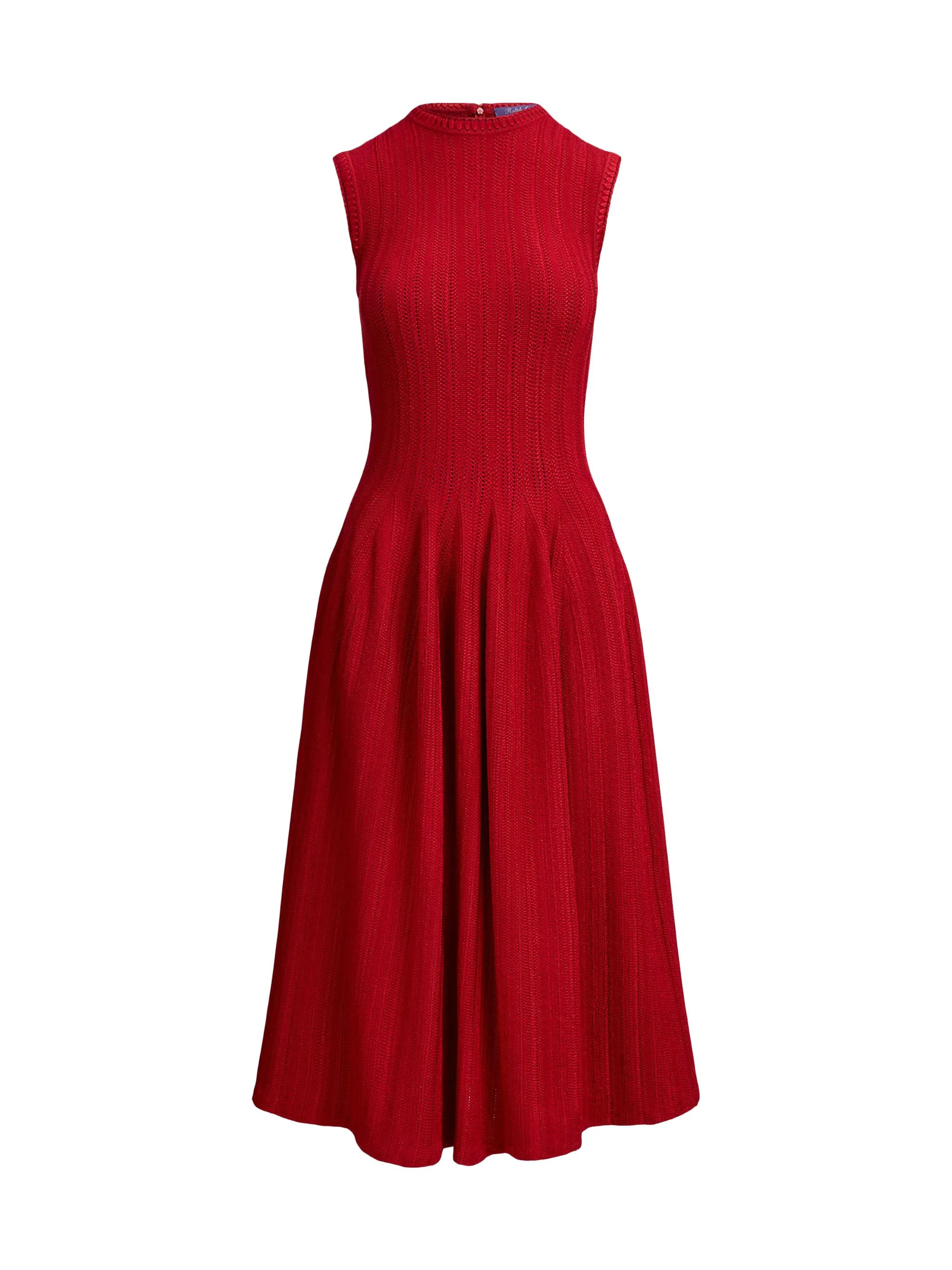 Women's Jeena Embroidered Silk-Blend Day Dress - Bright Red - 1