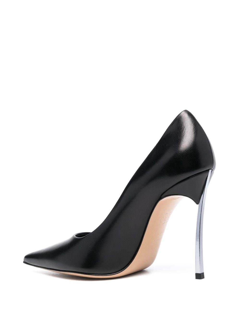 sculpted-heel 110mm leather pumps - 3