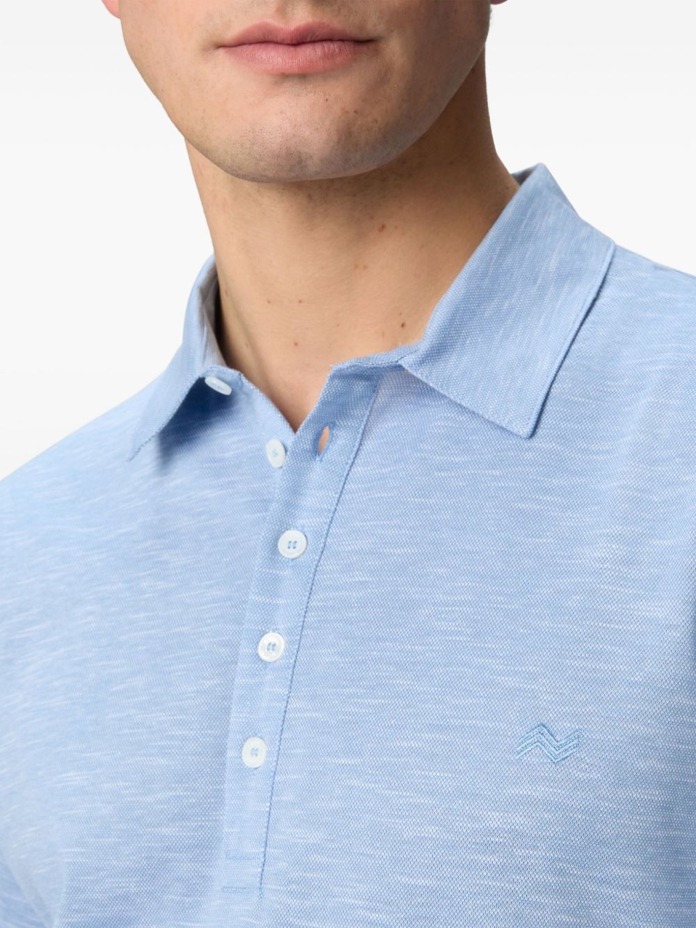 intarsia-knit polo shirt - 4