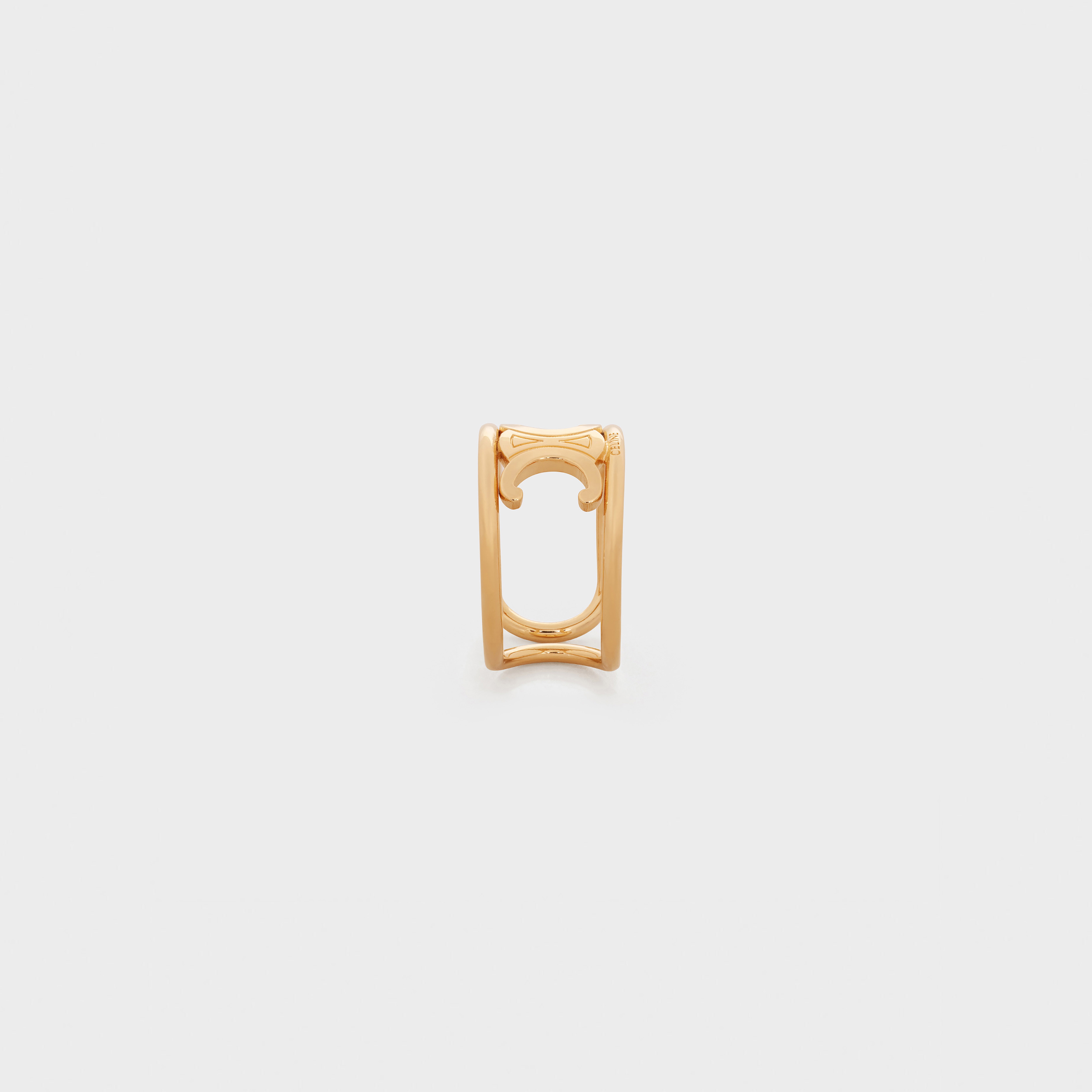 Triomphe Ring in Brass with Gold Finish - 3