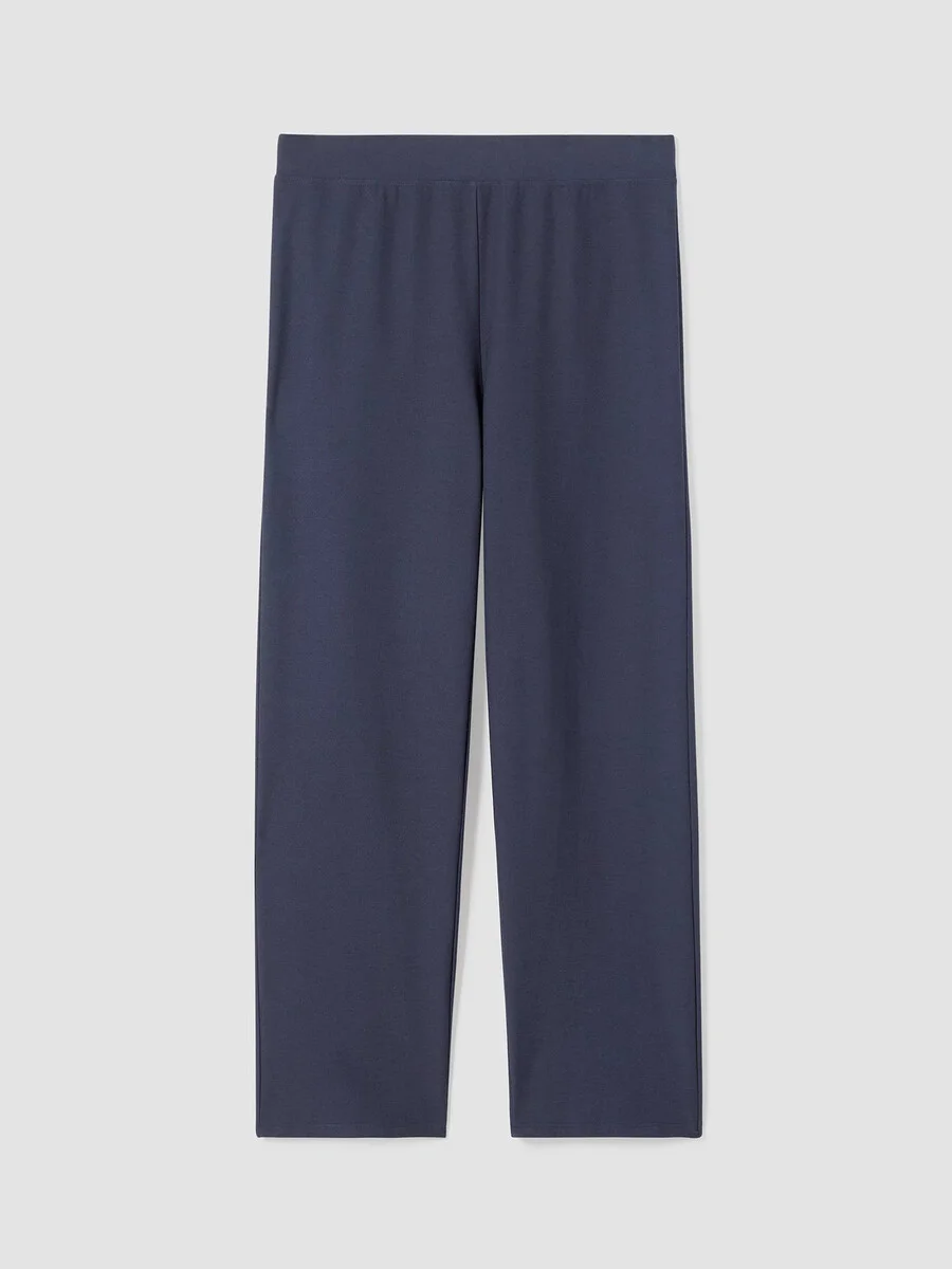 Washable Stretch Crepe Straight Pant - 1