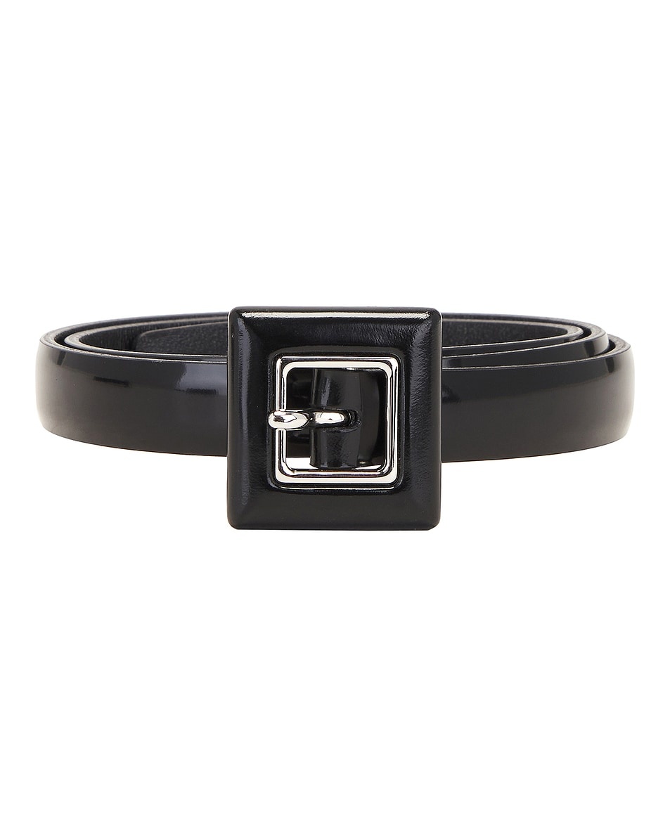 Skinny Brushed Leather Belt - 3
