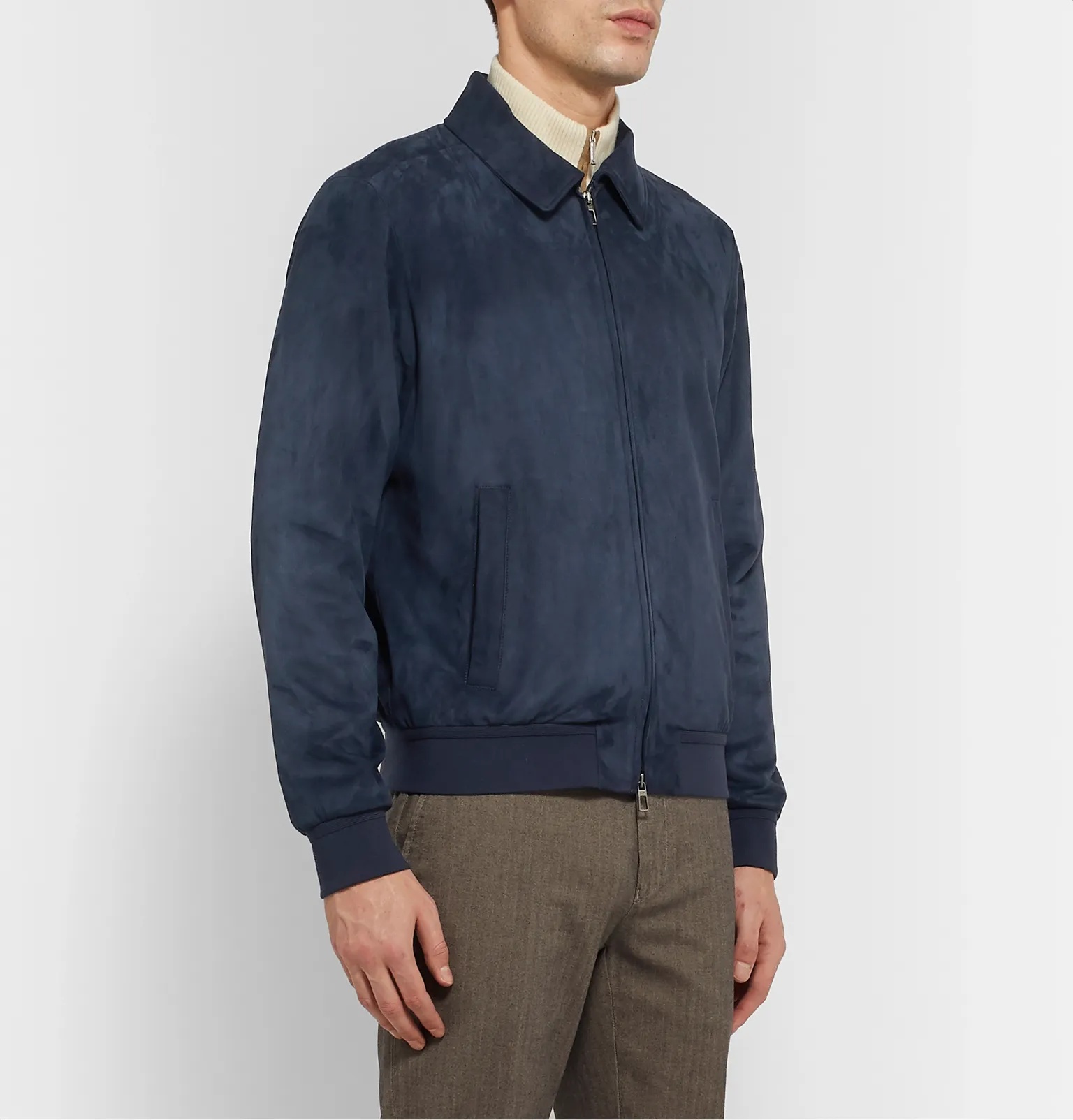 Rain System Suede Bomber Jacket - 4