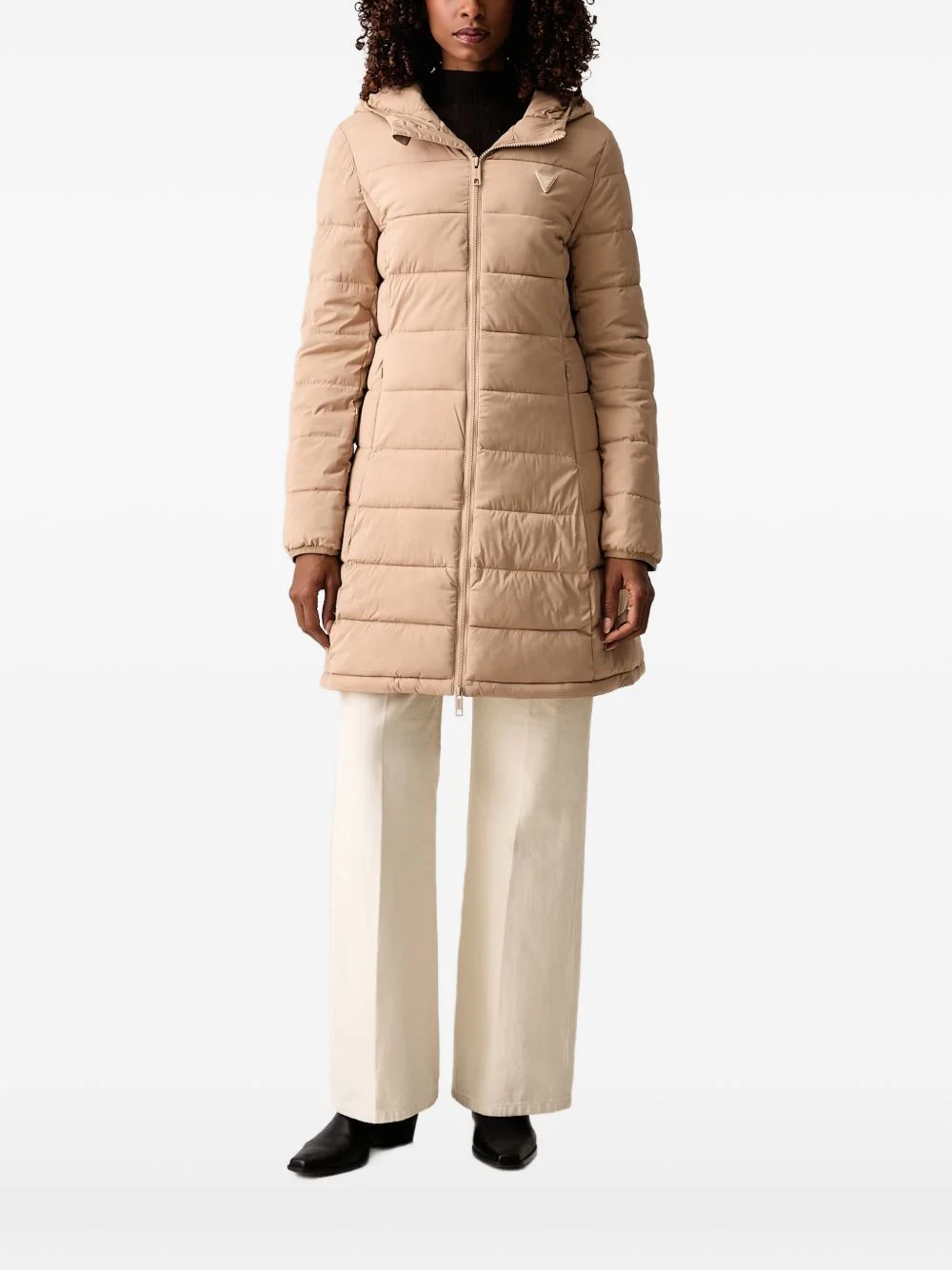 quilted hooded jacket - 1