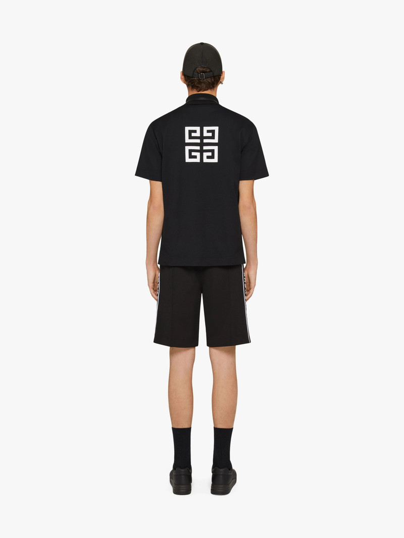 BERMUDA SHORTS IN FLEECE WITH GIVENCHY BANDS 4