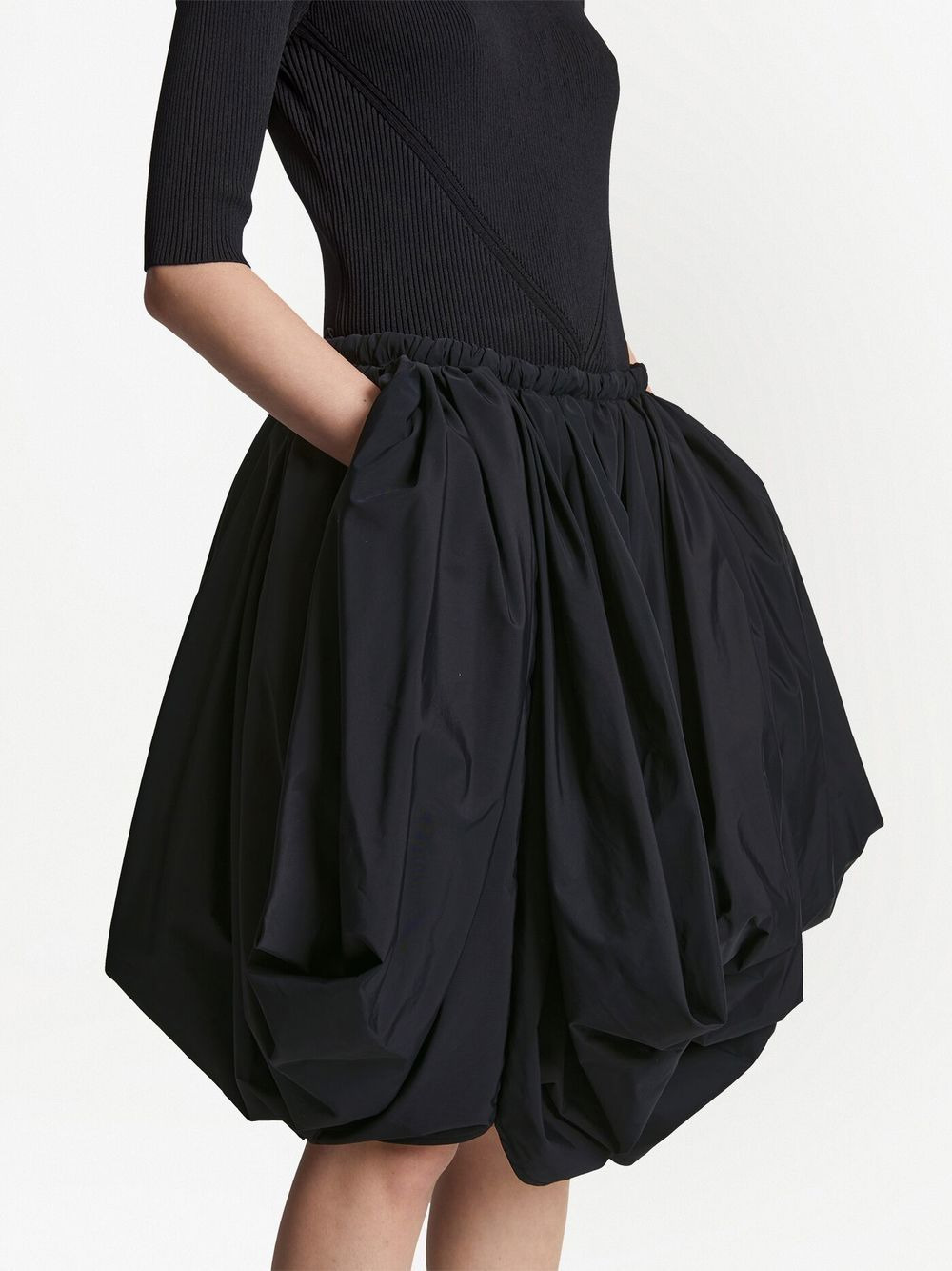 drawstring-waist full skirt - 6