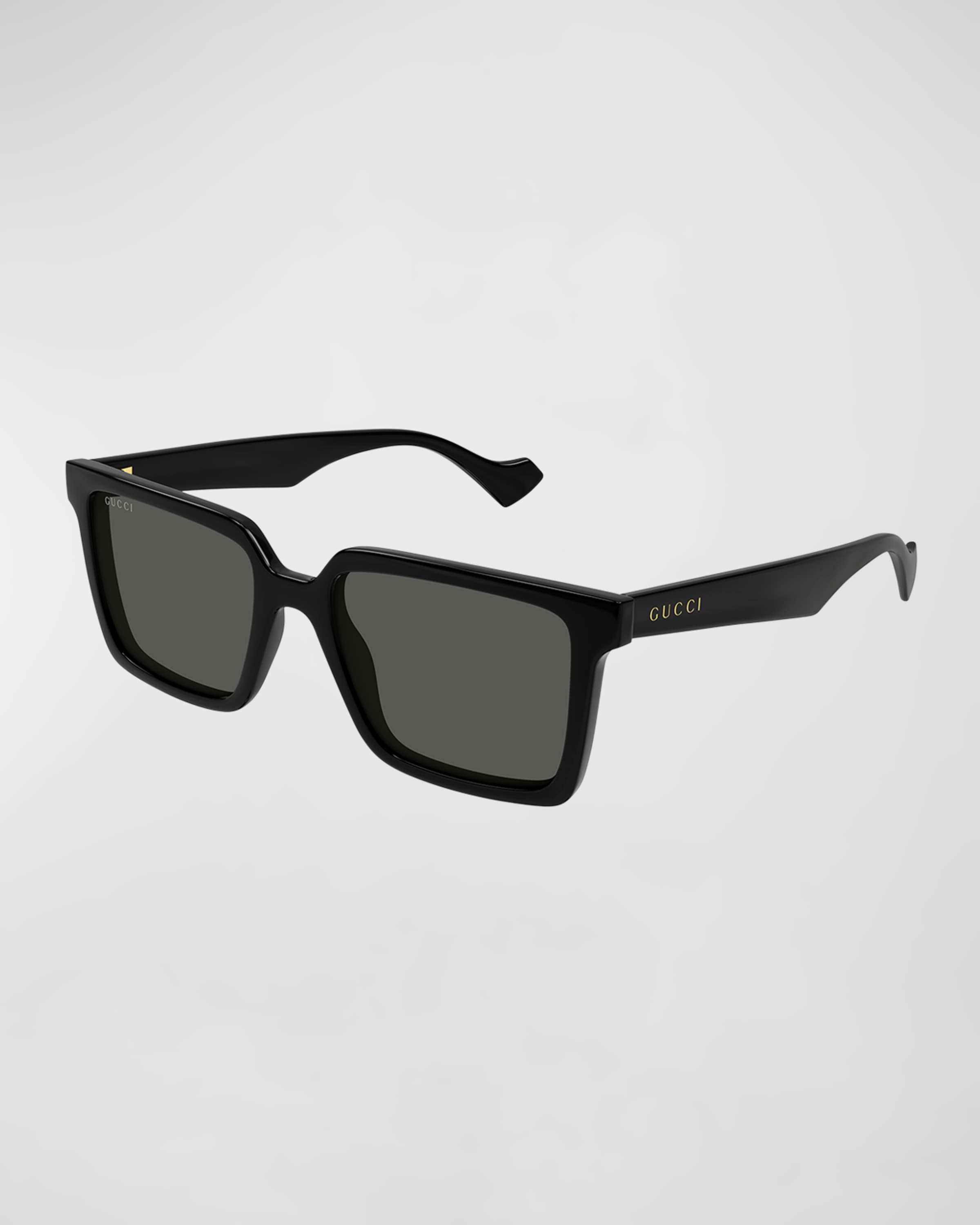 Men's Acetate Rectangle Sunglasses - 1