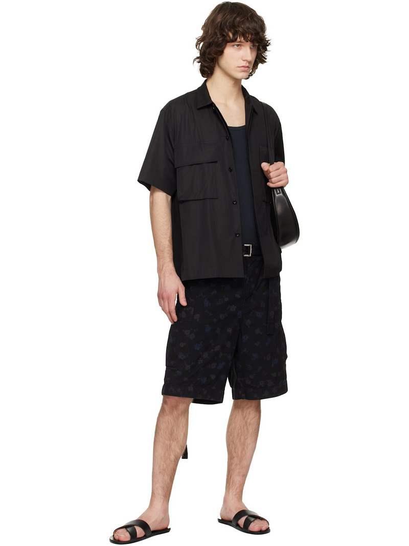 sacai Black Poplin Shirt outlook