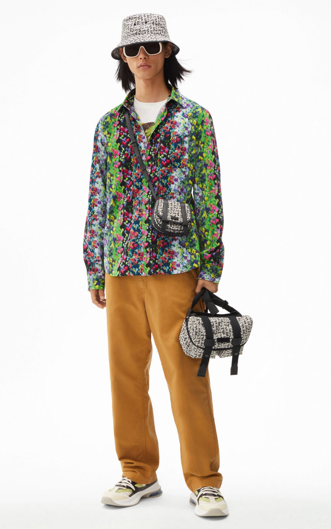 'Blurred Flowers' casual shirt - 3