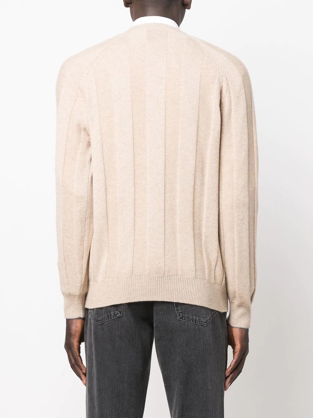 ribbed cashmere jumper - 4