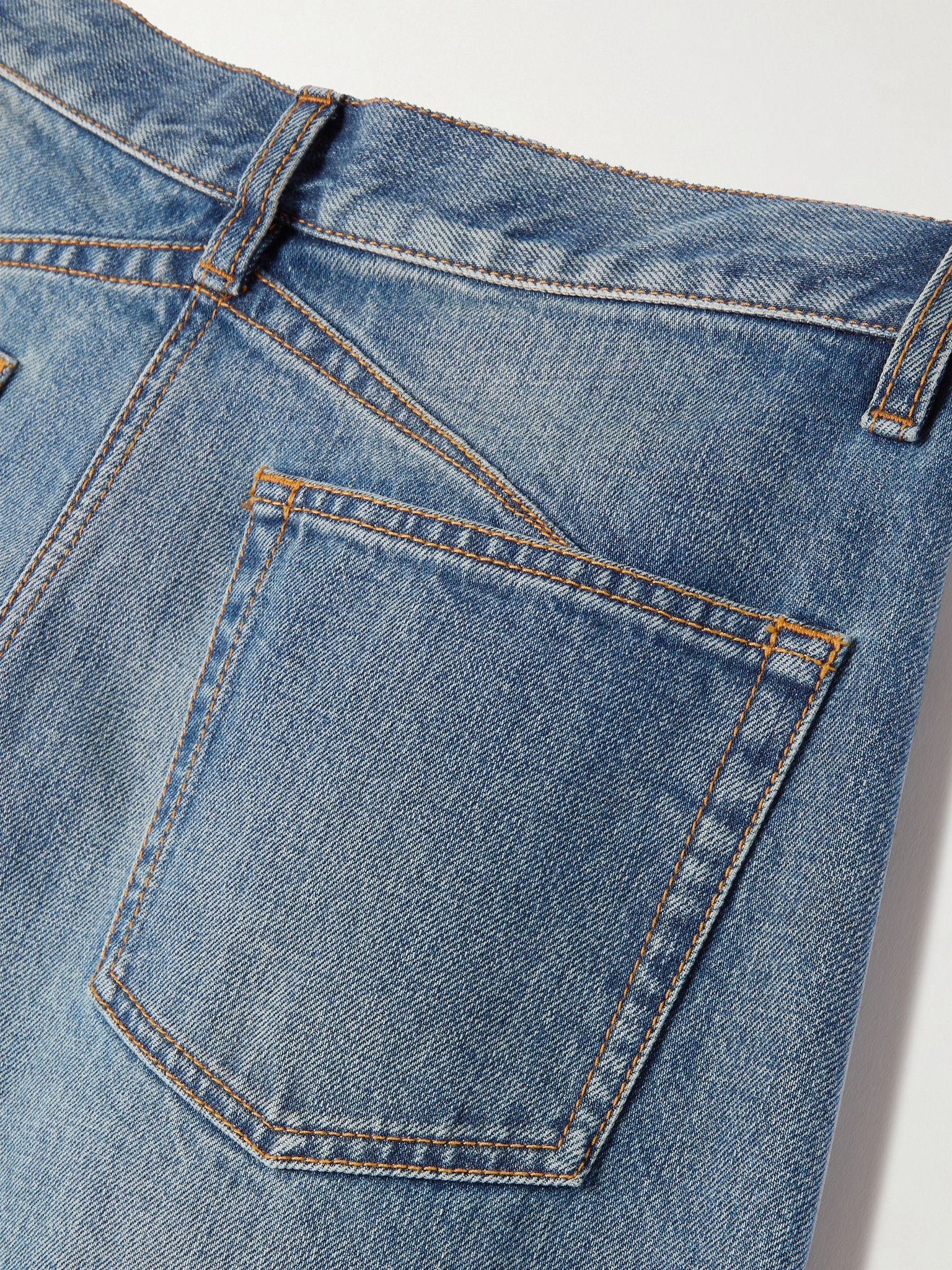 Low-rise barrel-leg jeans Dark denim - 6