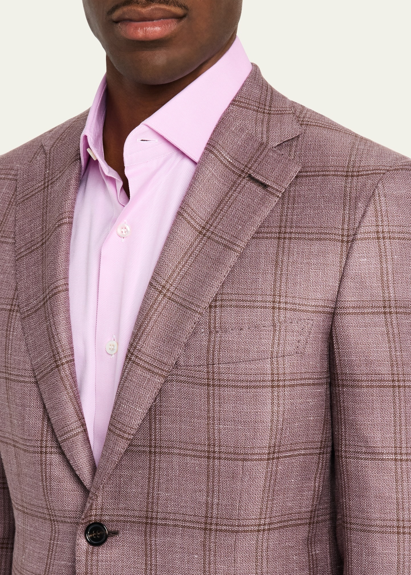 Men's Tonal Plaid Sport Coat - 7