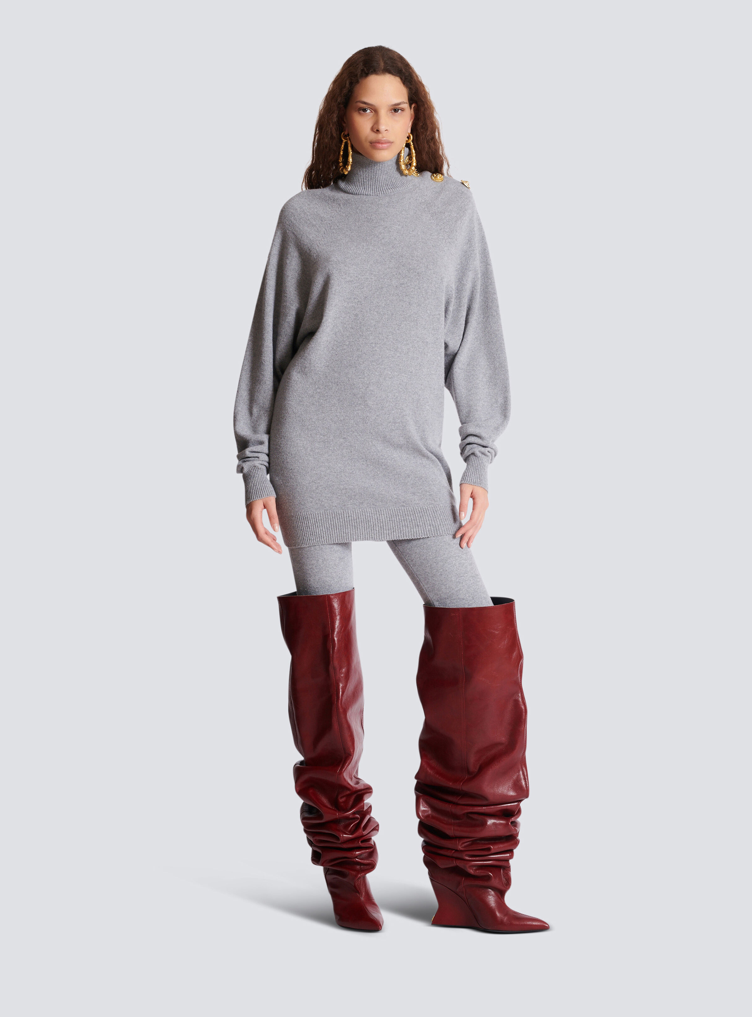 Short cashmere jumper dress - 2