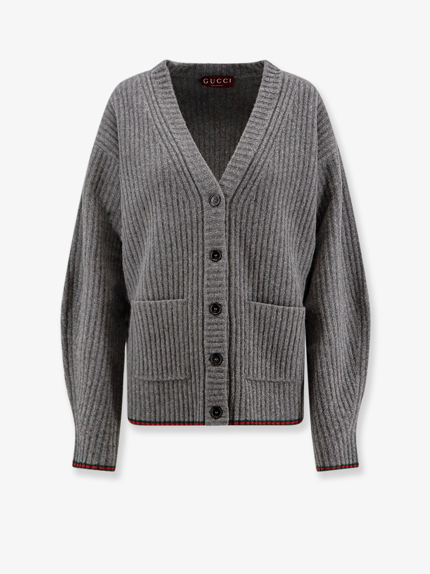 Gucci Ribbed Wool Cardigan - 1