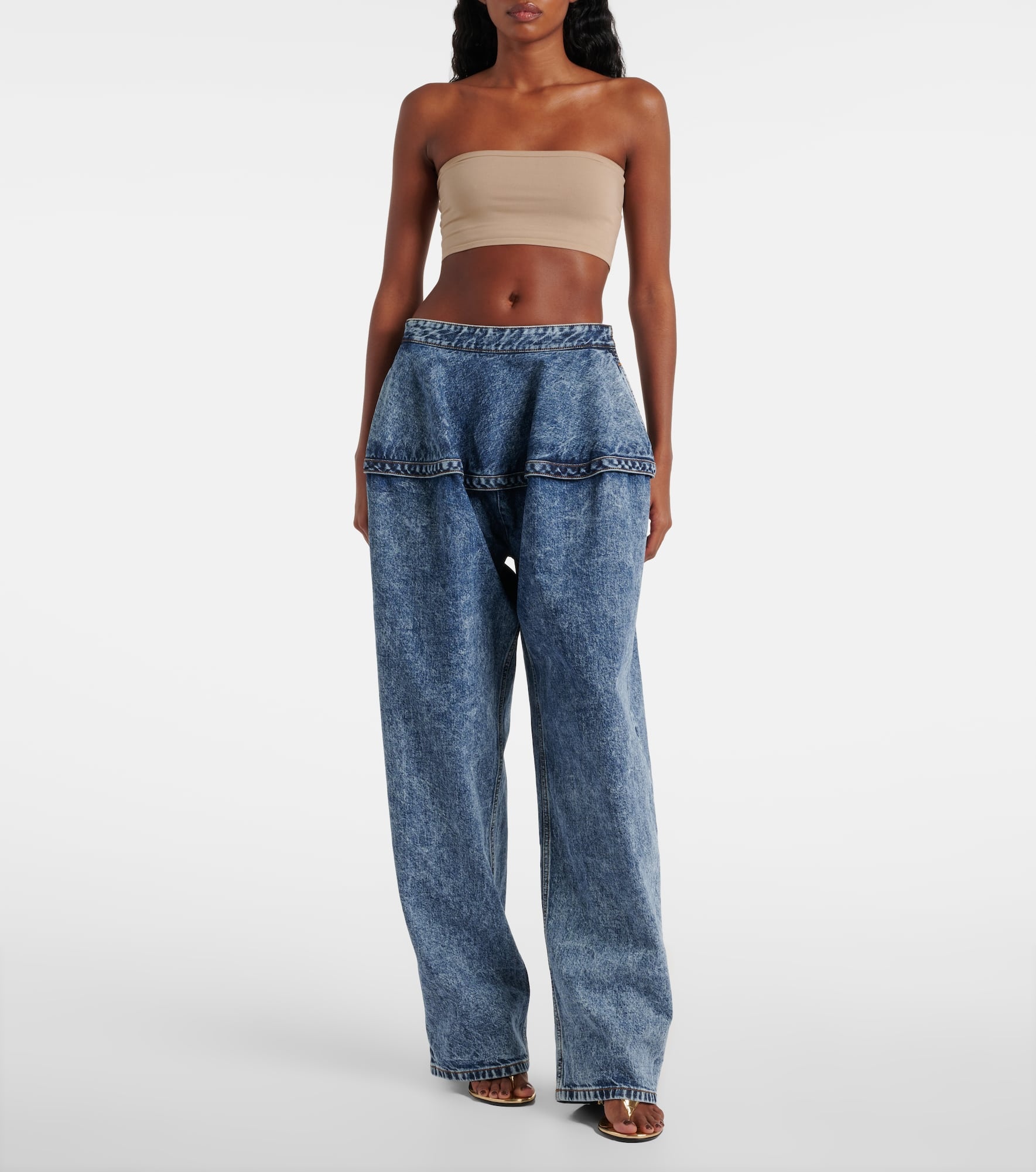 High-rise wide-leg jeans - 2