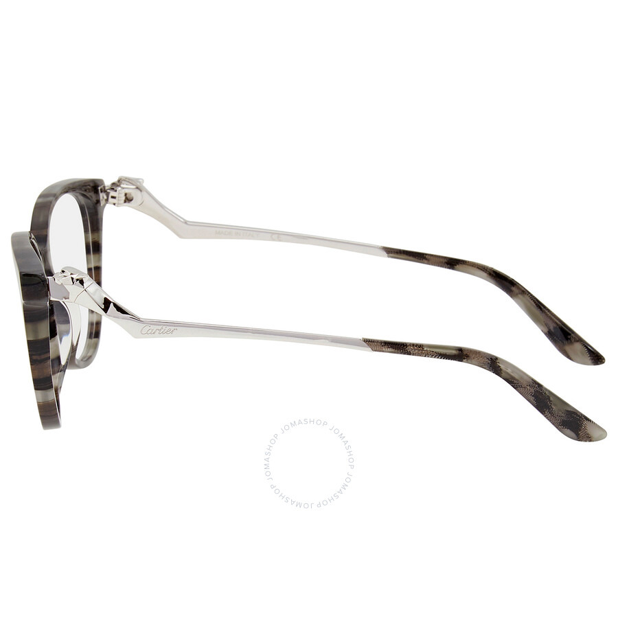 Cartier Panthere de Cartier Demo Cat Eye Ladies Eyeglasses CT0119O 007 54 - 3