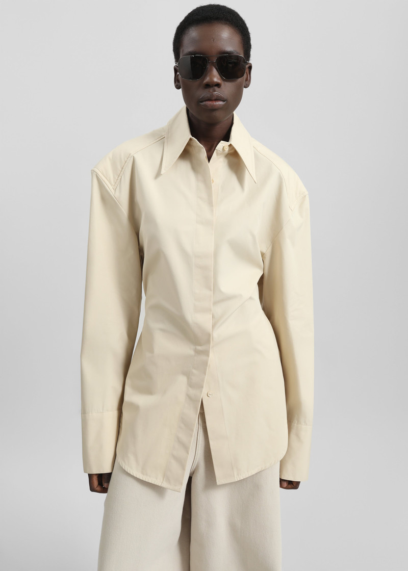 Bec Padded Shirt - Beige 7