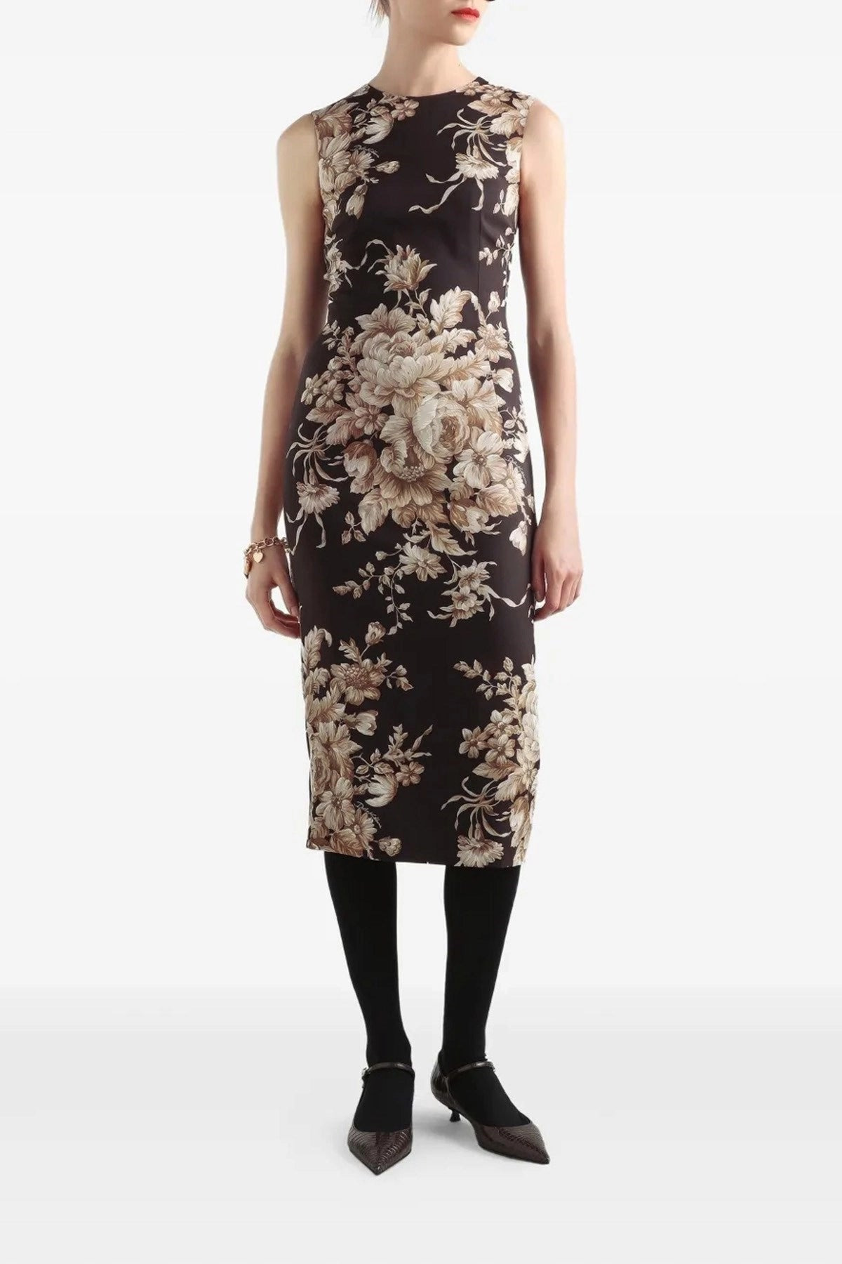 Dolce & Gabbana Women Rose Print Dress - 2