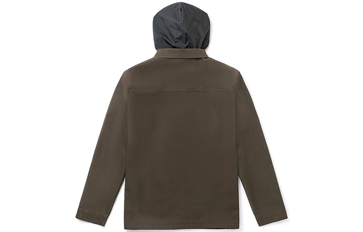 Men's Vans Cargo Casual Hooded Jacket Brown VN0A456ZTT5 - 2