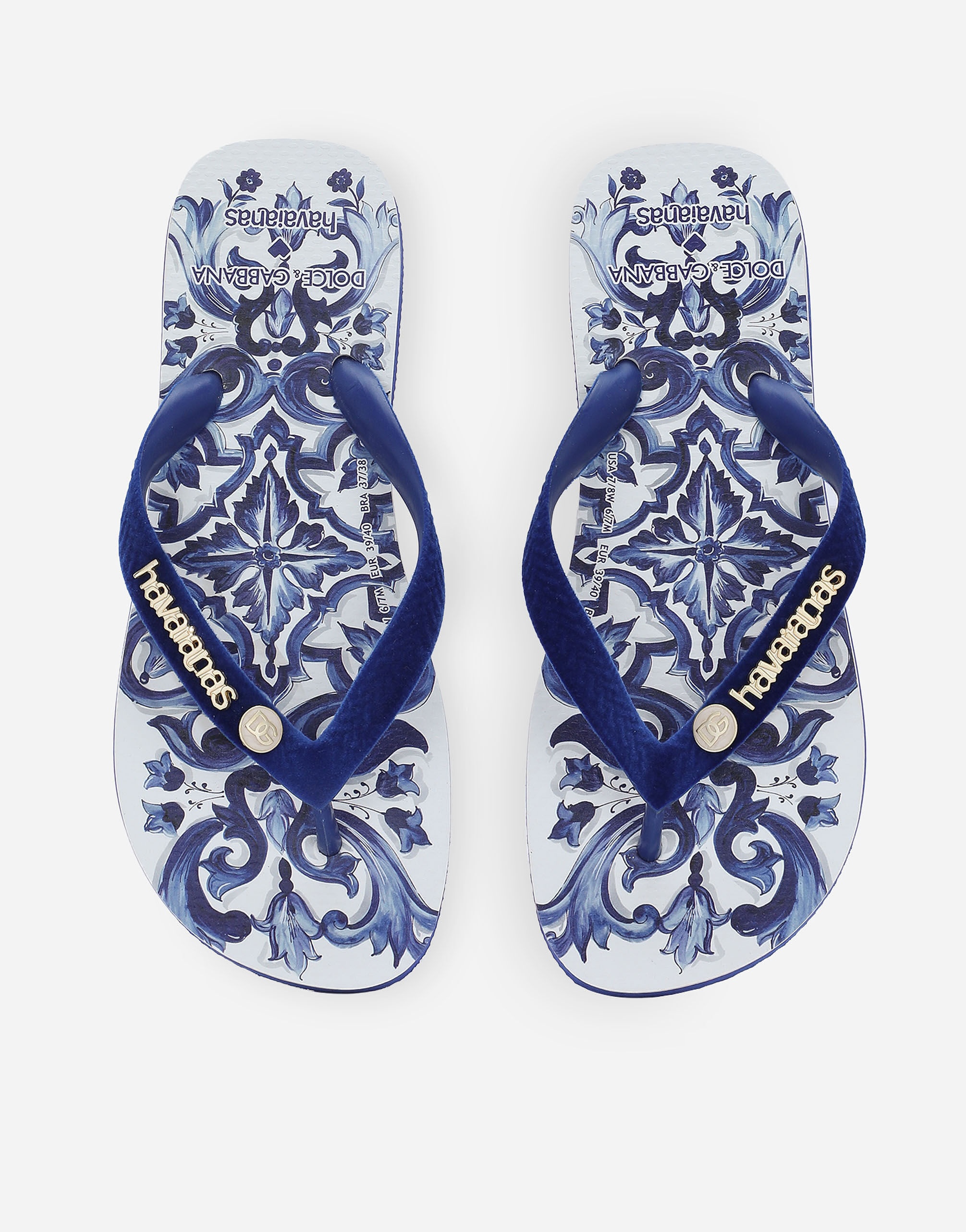Dolce&Gabbana x Havaianas Blu Mediterraneo Flip-Flops - 4