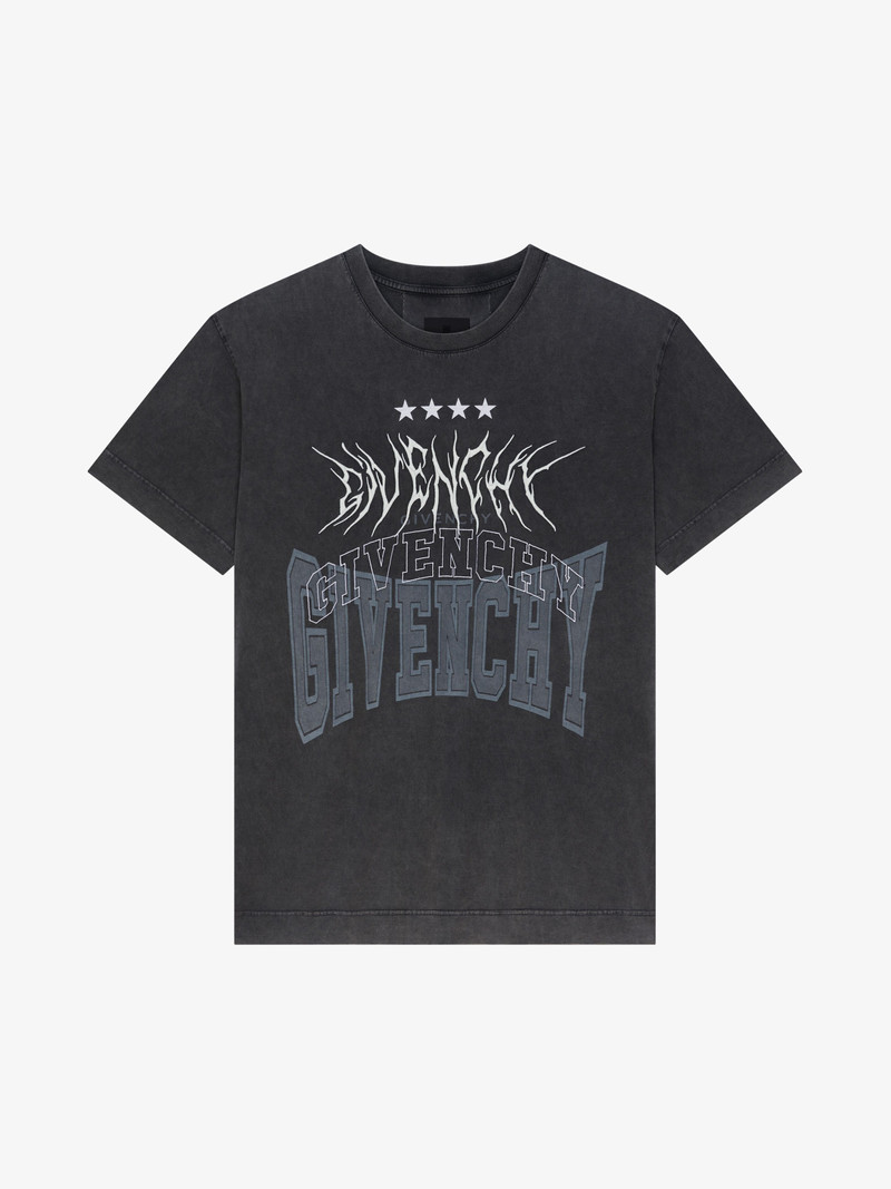 OVERSIZED T-SHIRT IN EMBROIDERED JERSEY - 1