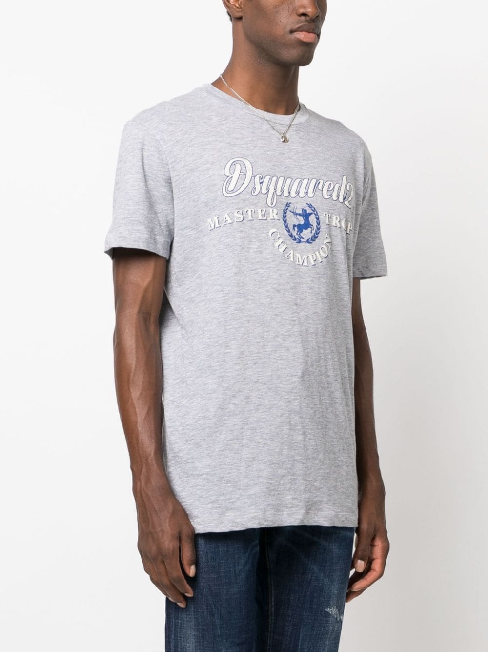 logo-print cotton-blend T-shirt - 3